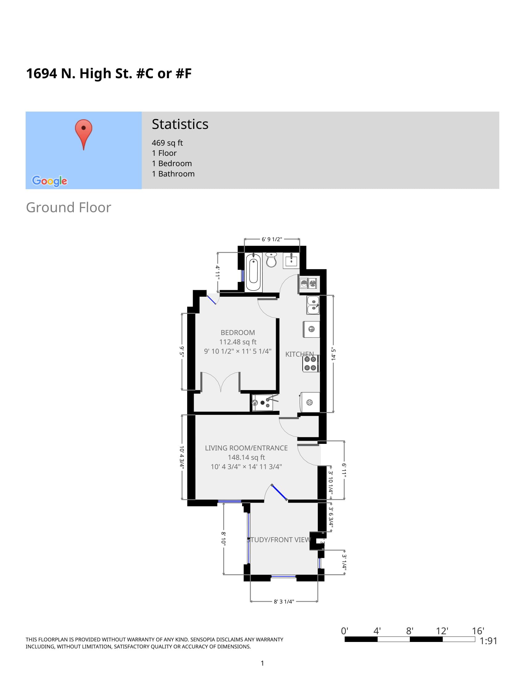 1694-1702 N. High St (1694) floorplan