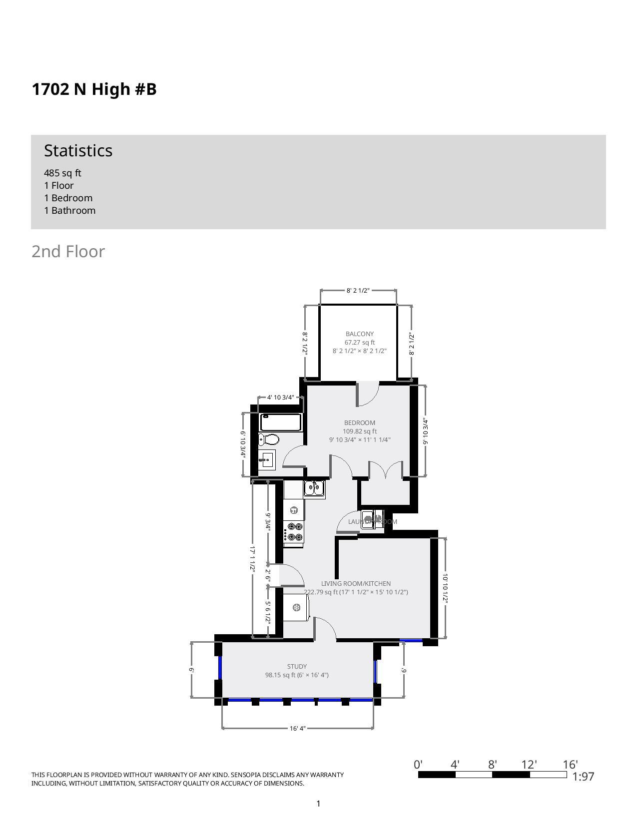 1694-1702 N. High St (1702) floorplan