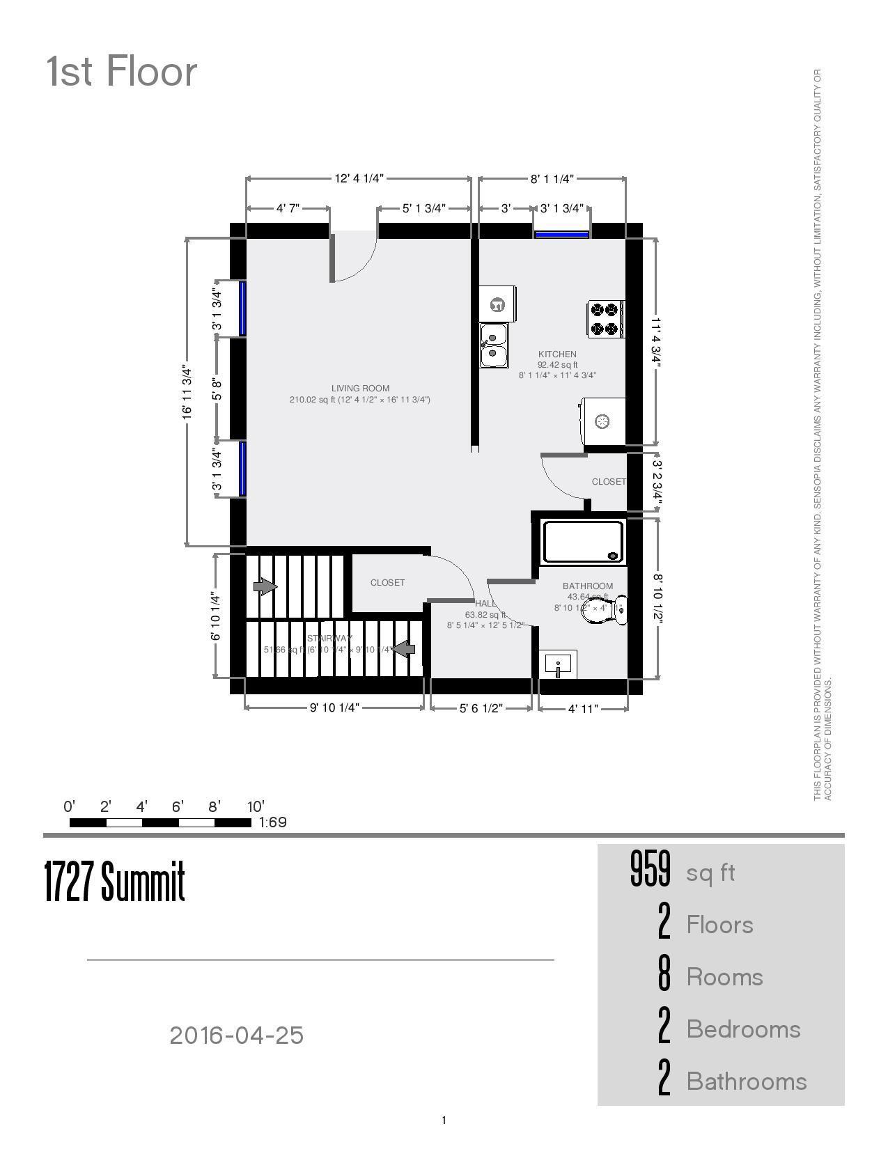 1727 Summit St.- Floor Plan 02