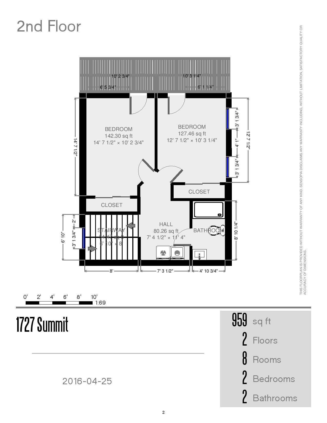 1727 Summit St.- Floor Plan 01