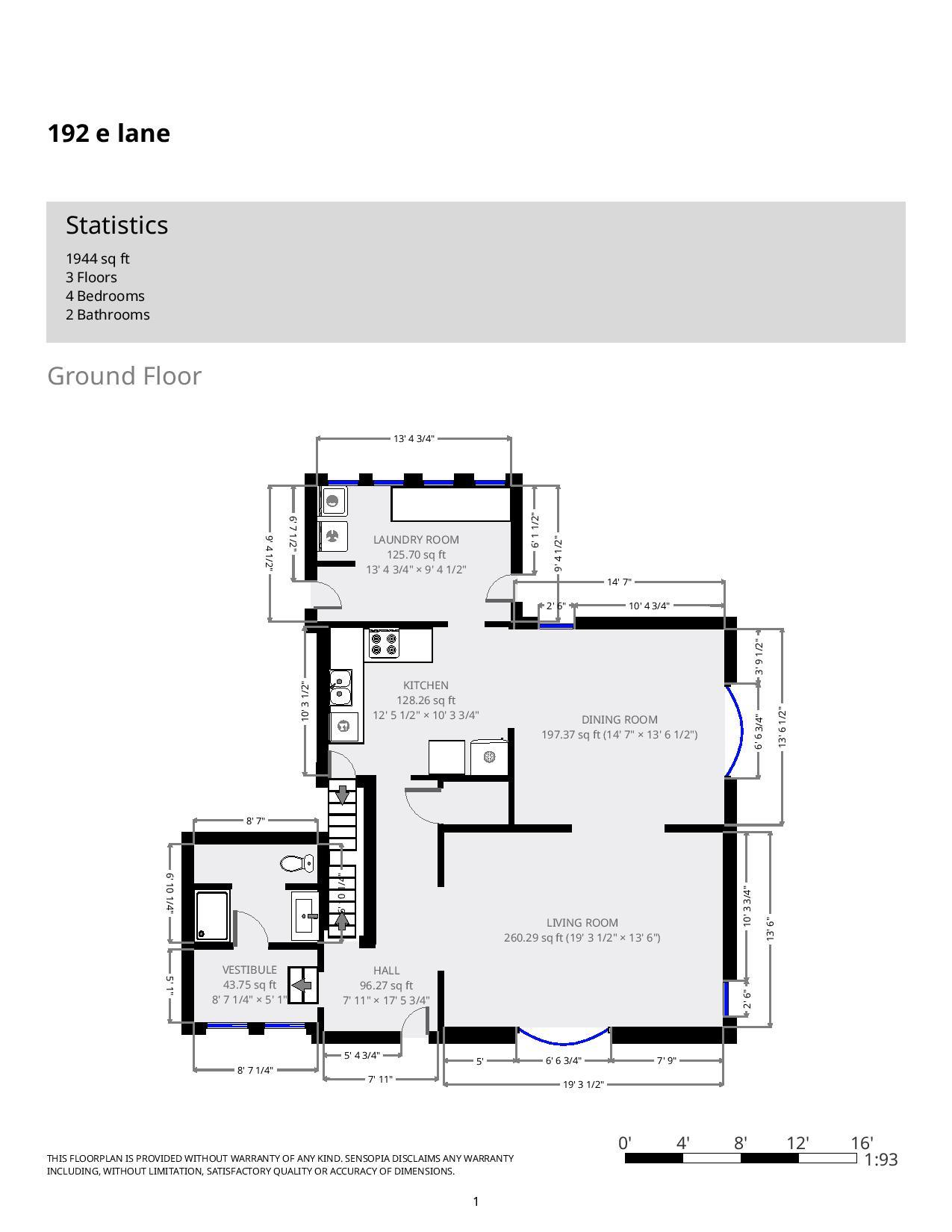 192 E. Lane Ave.- Floor Plan 03