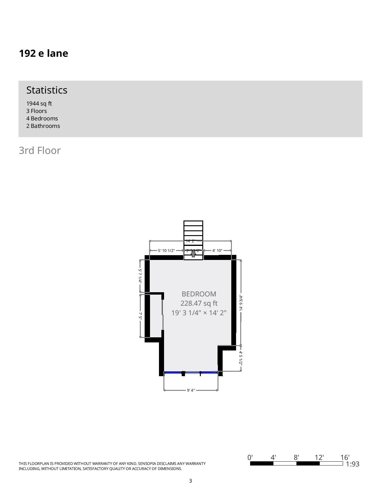 192 E. Lane Ave.- Floor Plan 02