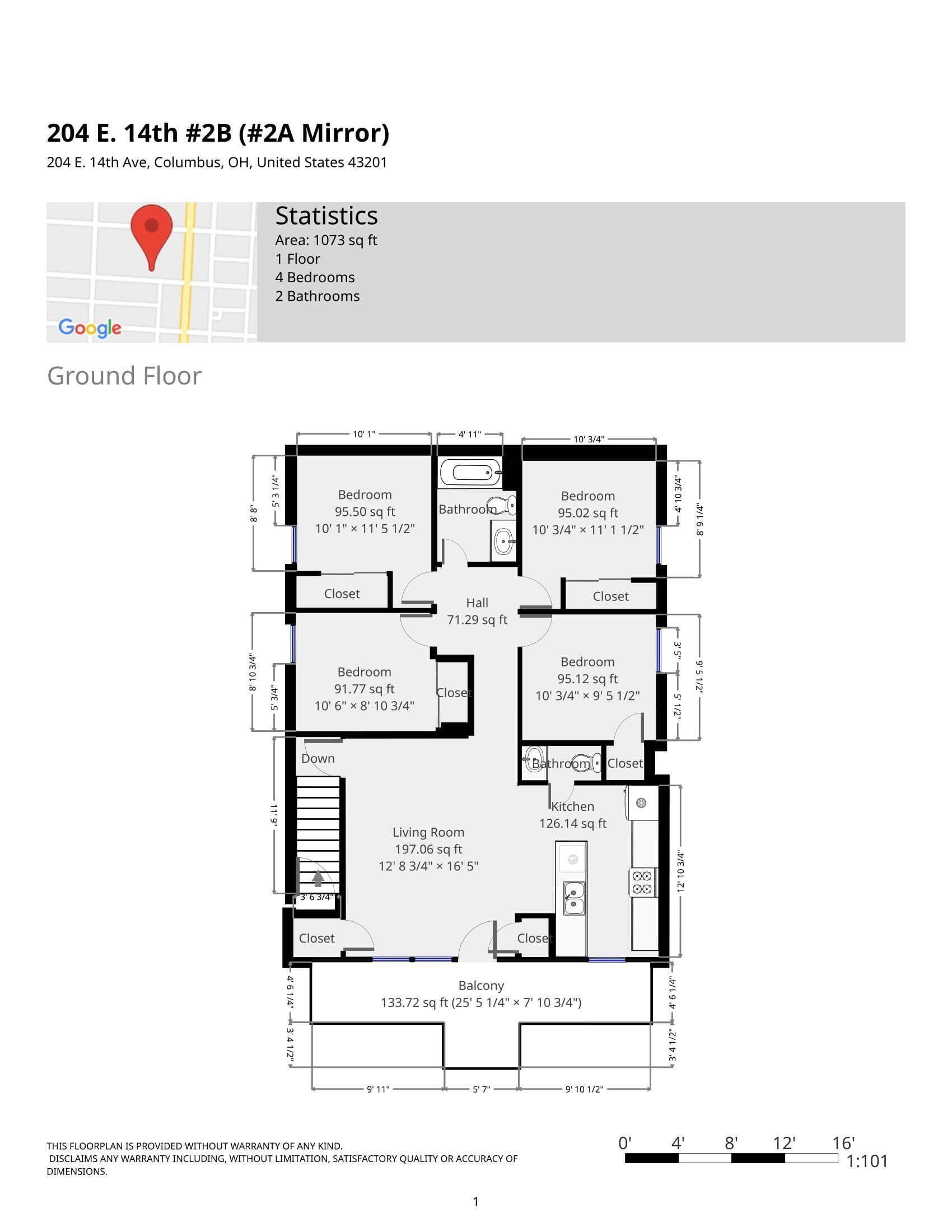 204 E. 14th Ave. - Floor Plan