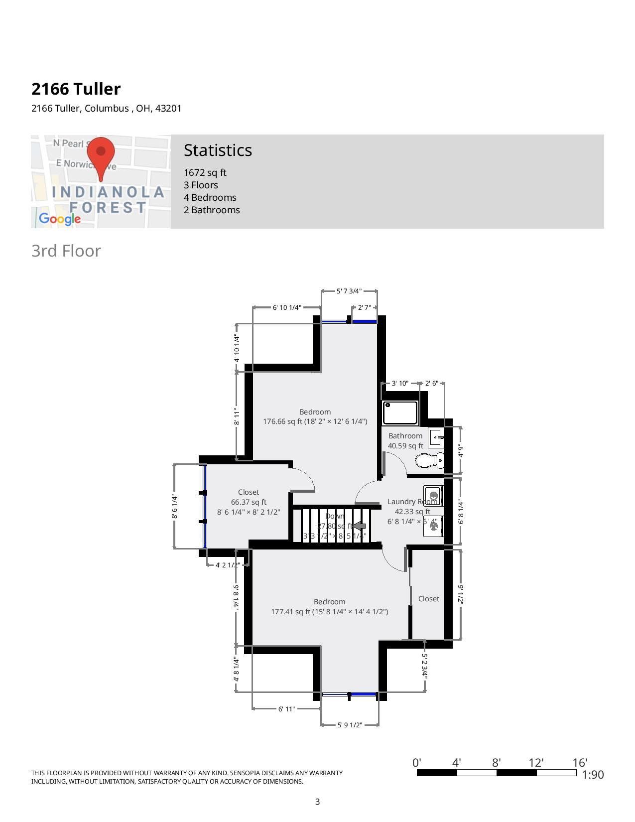 2166 Tuller St. - Floor Plan 02