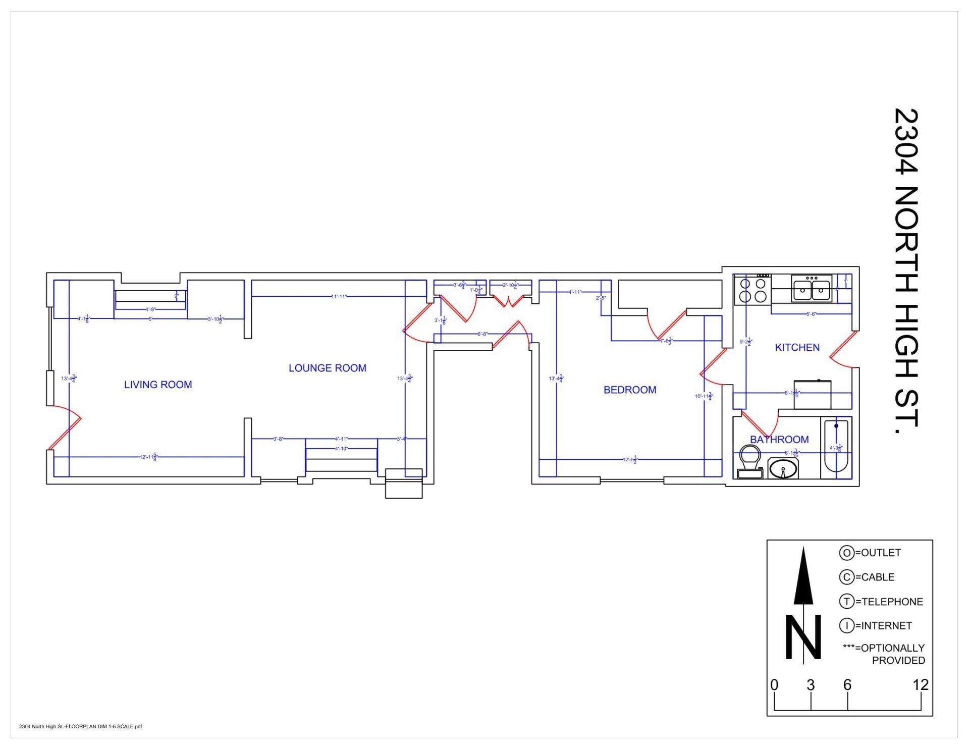 2304-2306 N. High St floorplan 2