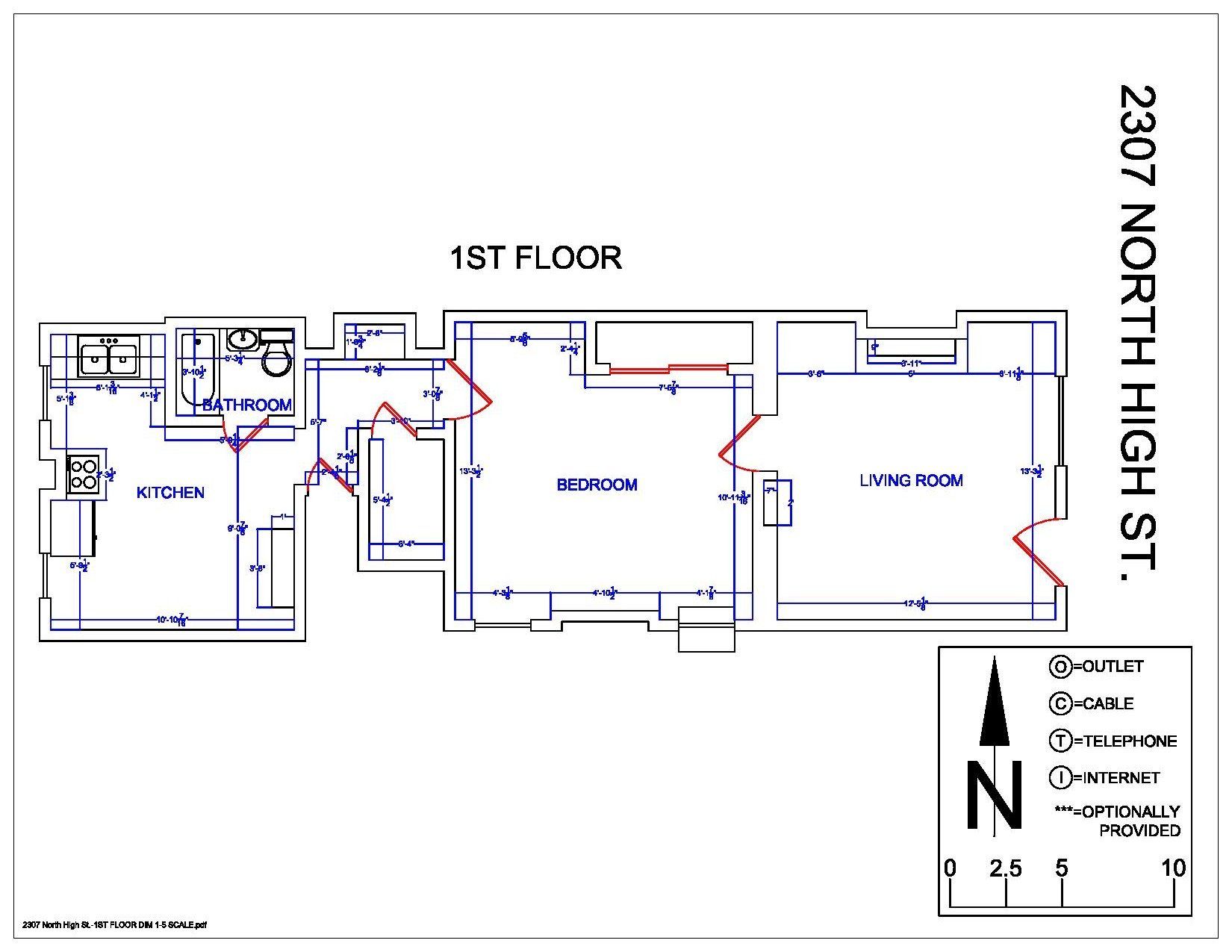 2307 N. High St floorplan