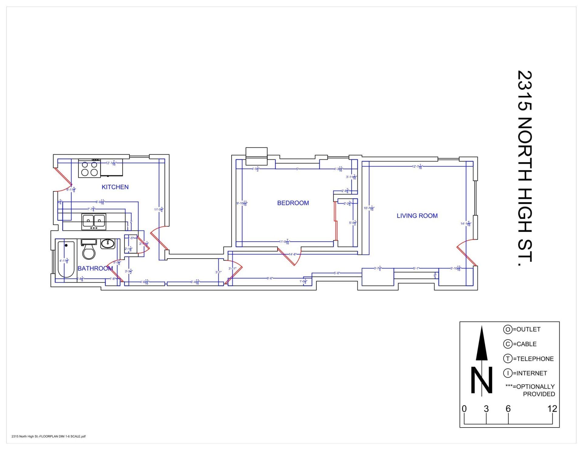 2315 N. High St floorplan