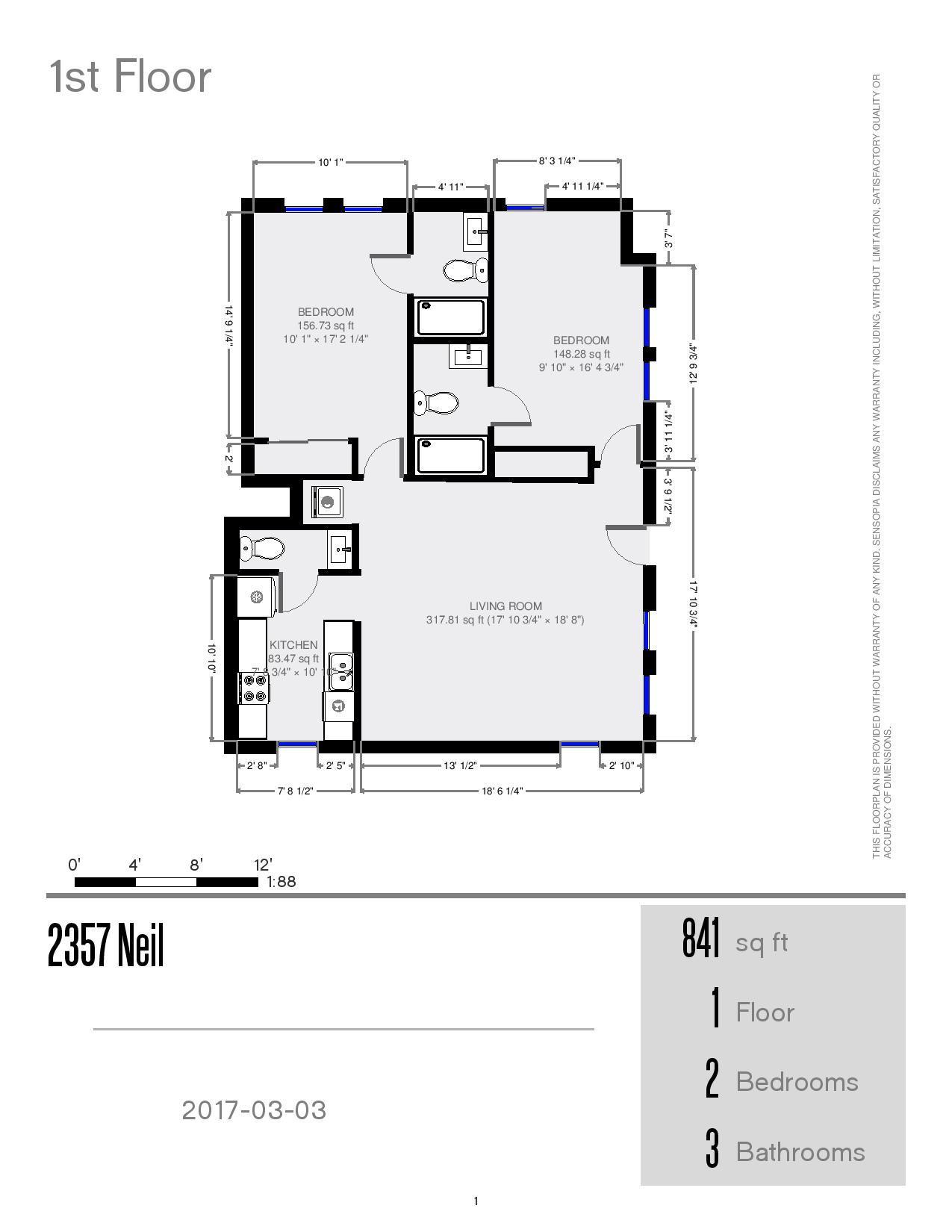 2357 Neil Ave. - Floor Plan