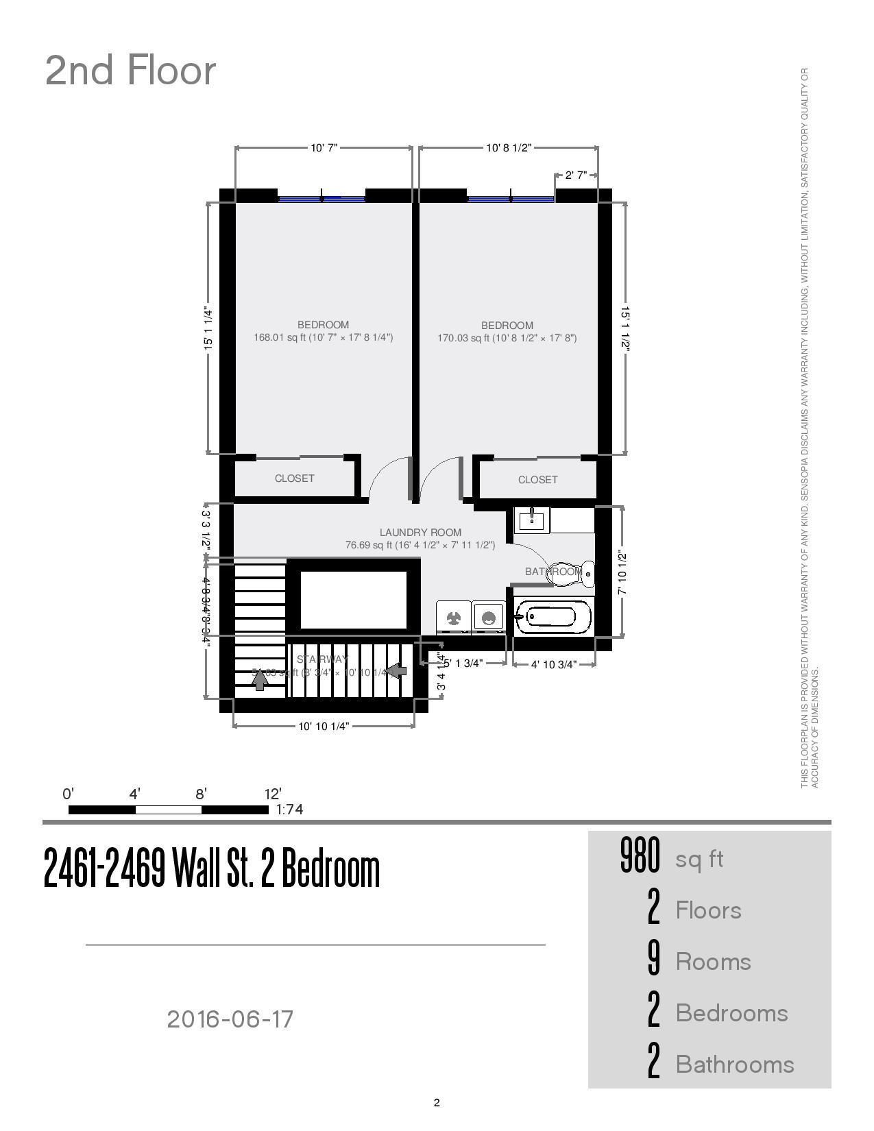 2461-2483 Wall St. - Floor Plan 02