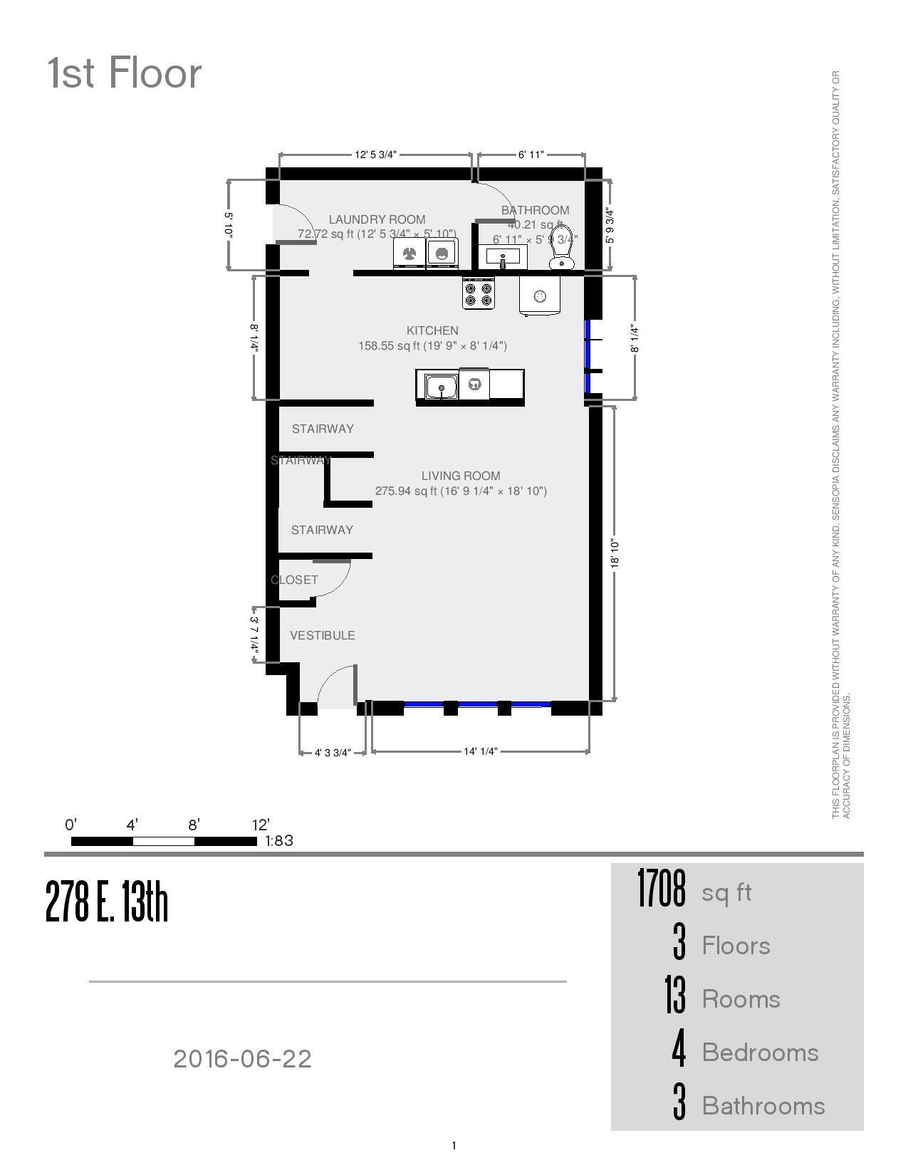 278 E. 13th Ave. - Floor Plan 01