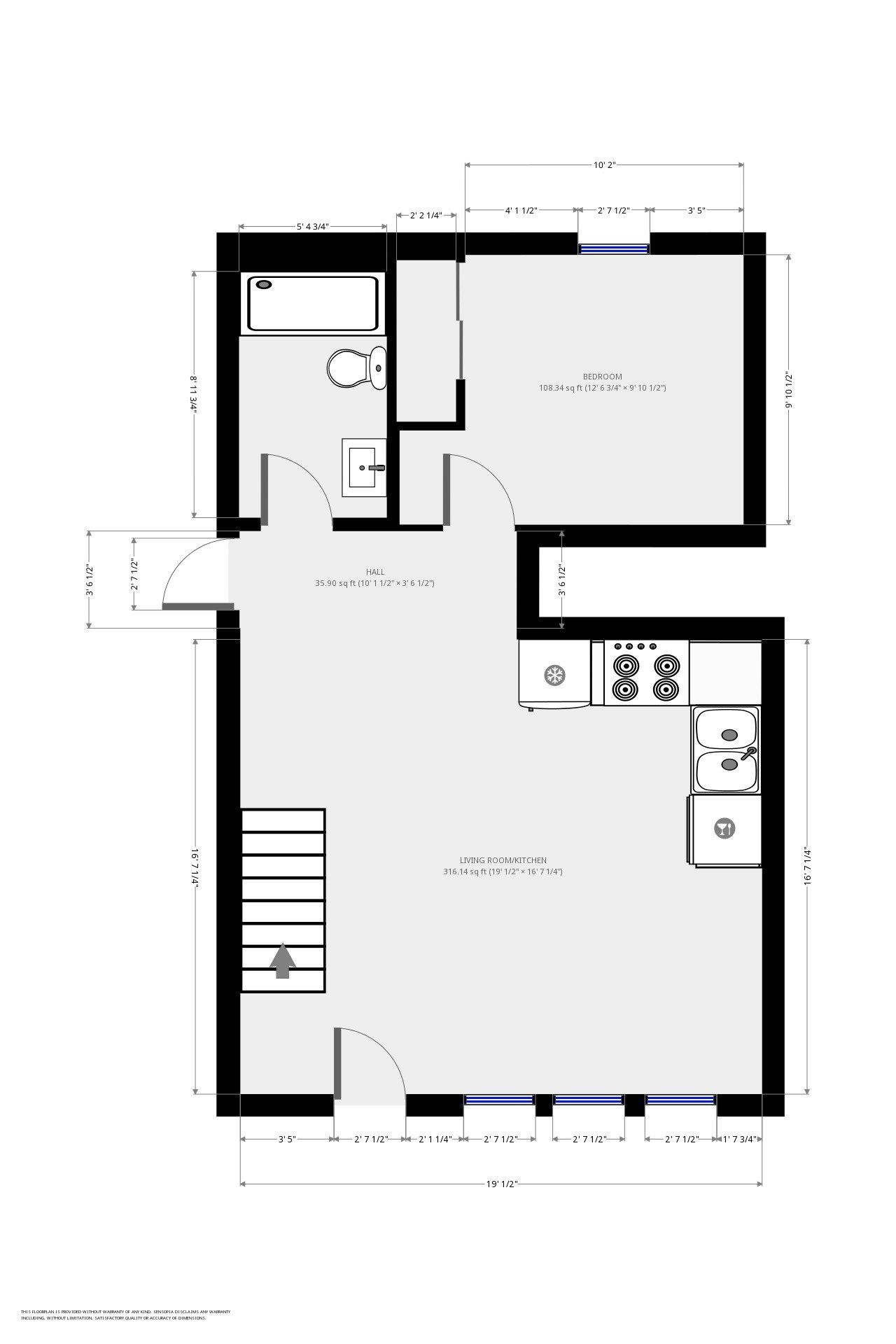 279-281 E. Northwood Ave floorplan