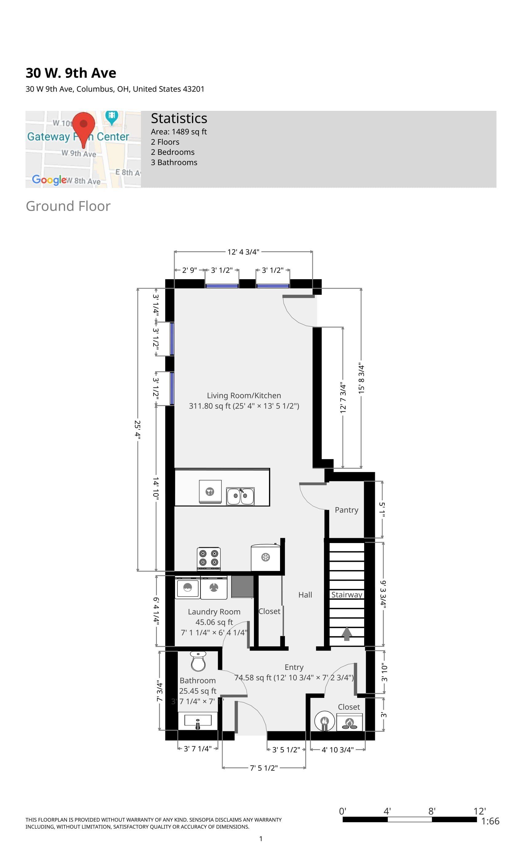 30 W 9th Ave - Floor Plan