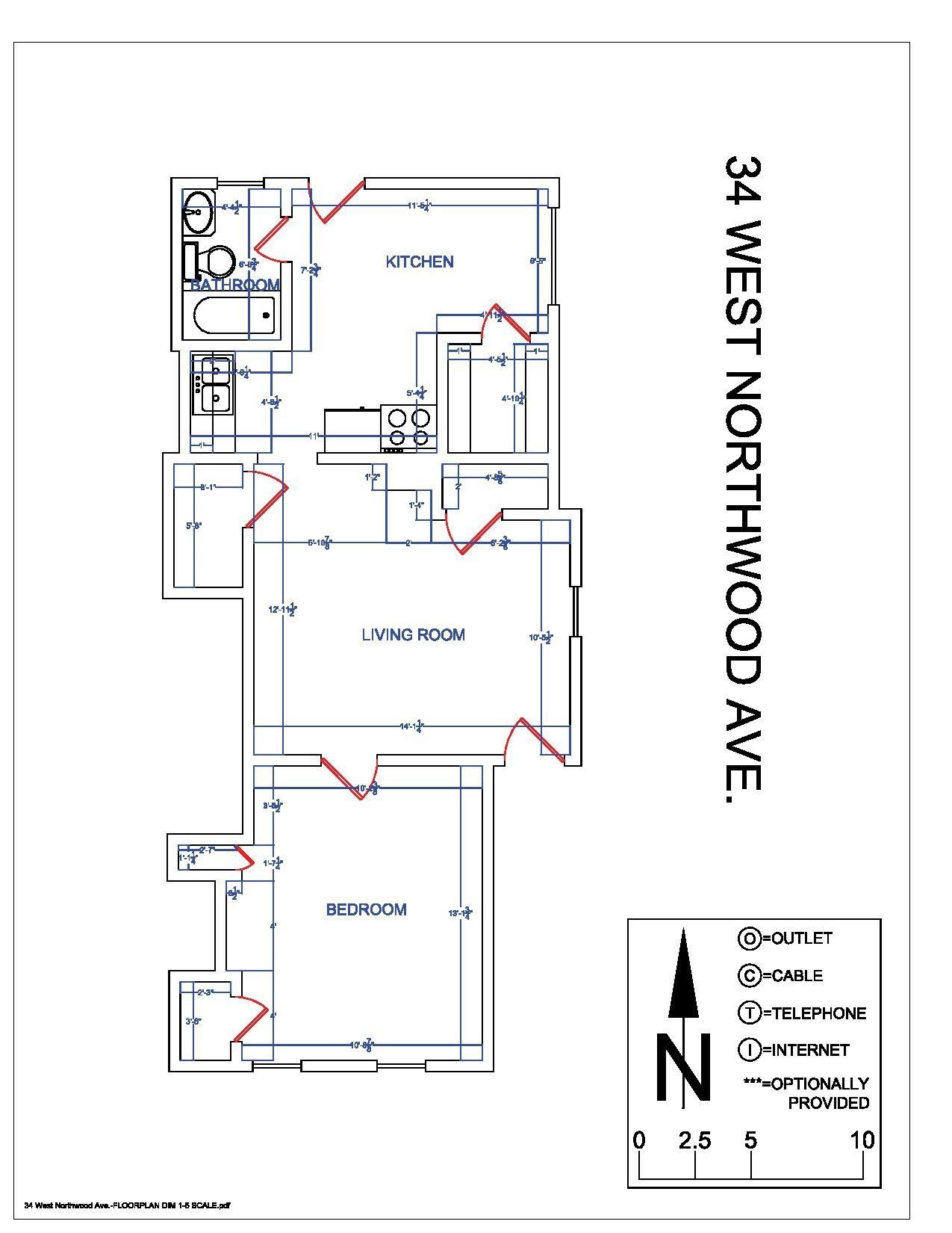 34 W. Northwood Ave. floor plan 1