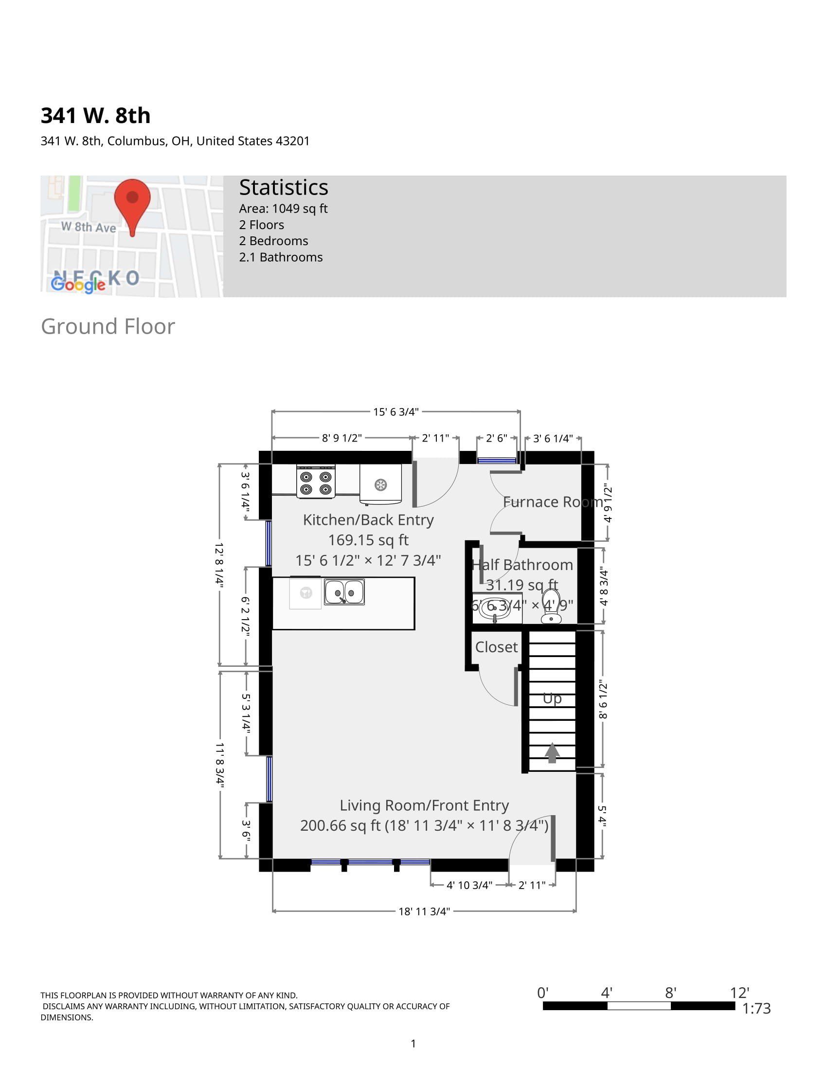 341 W. 8th Ave. - Floor Plan 02