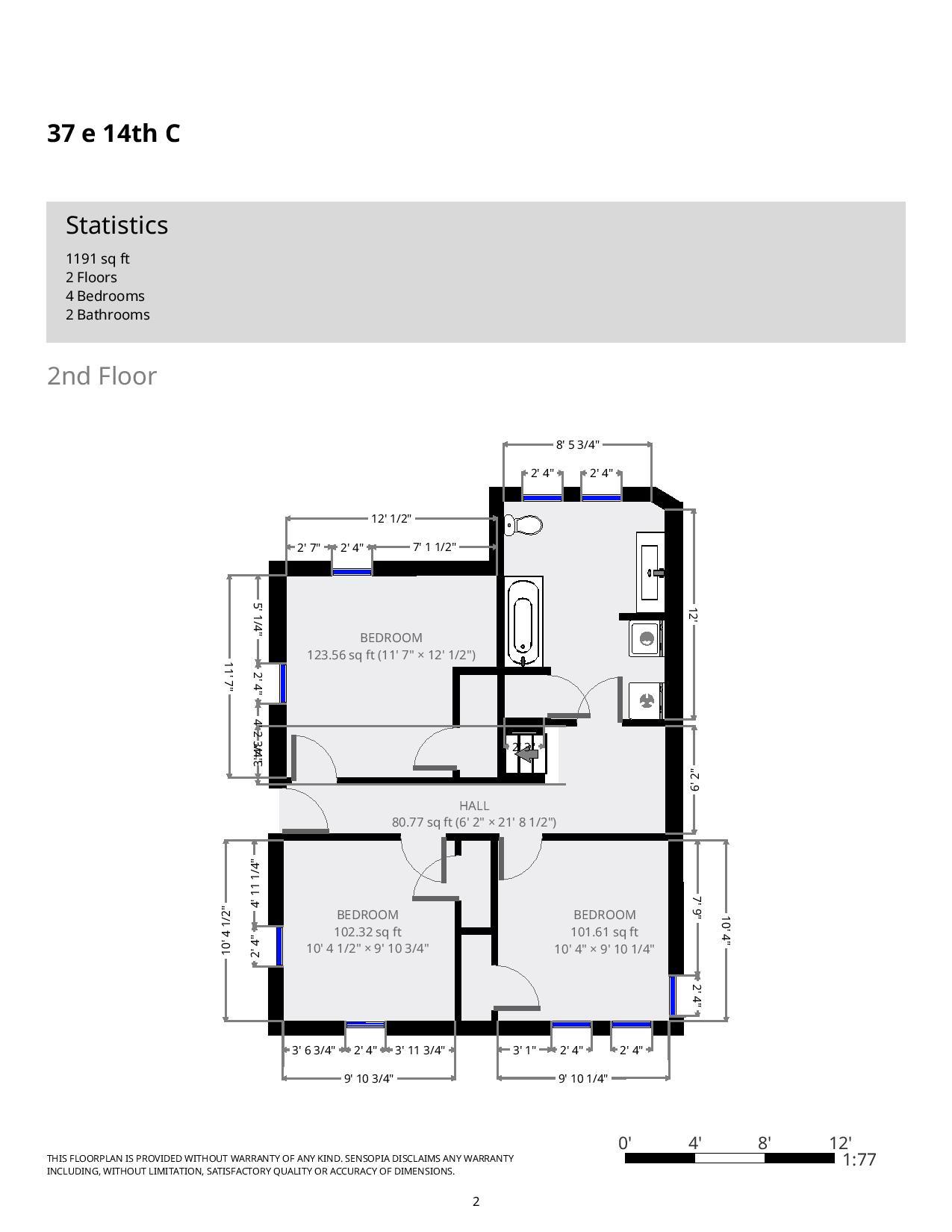 37 E. 14th Ave Apt. C floorplan 2