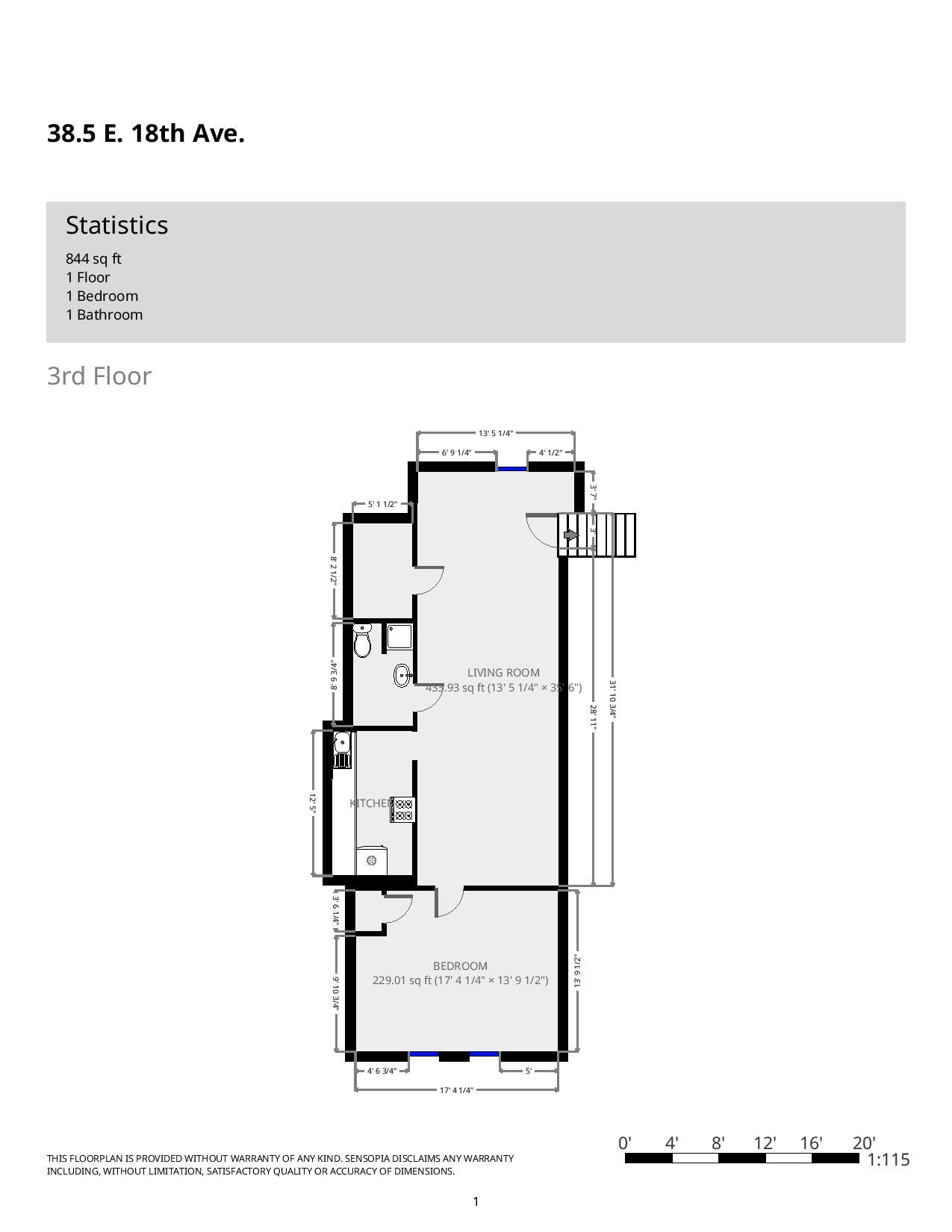 38 1/2 E. 18th Ave floor plan