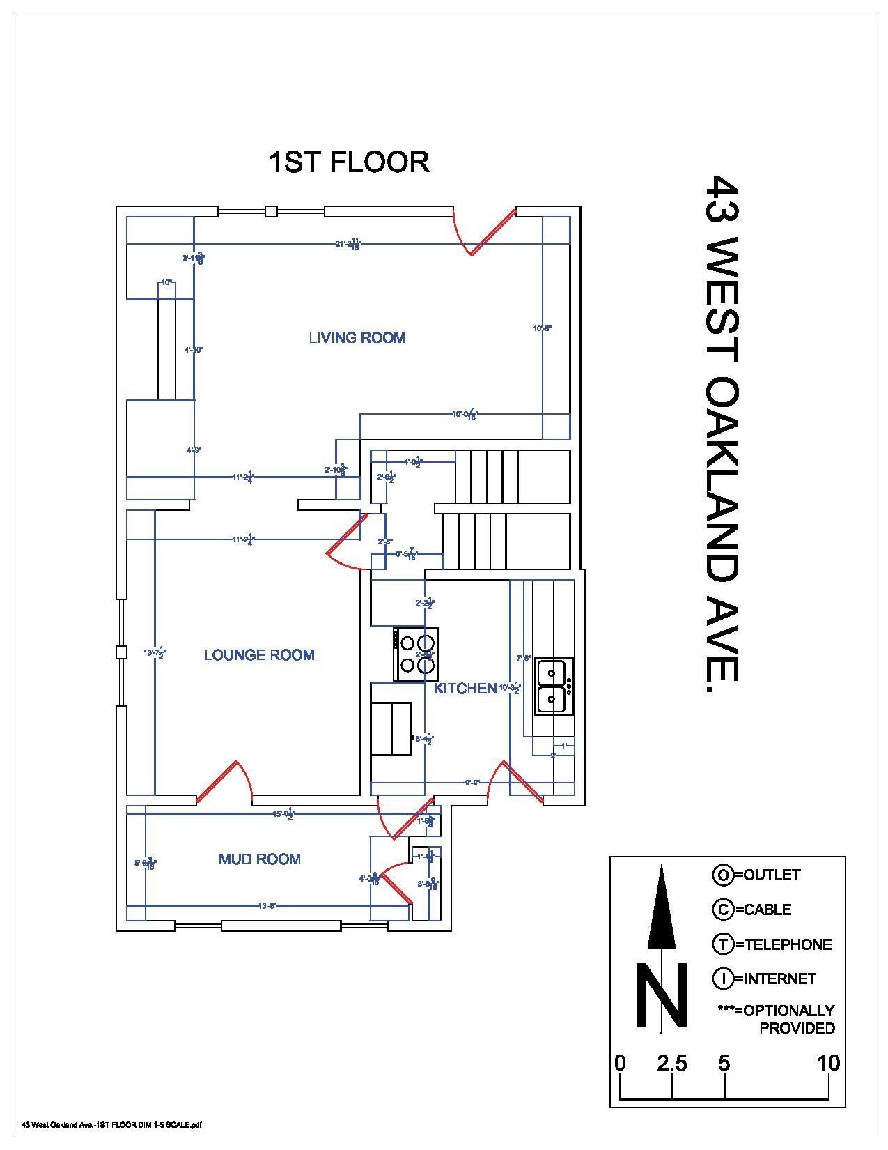 43 W. Oakland Ave floorplan