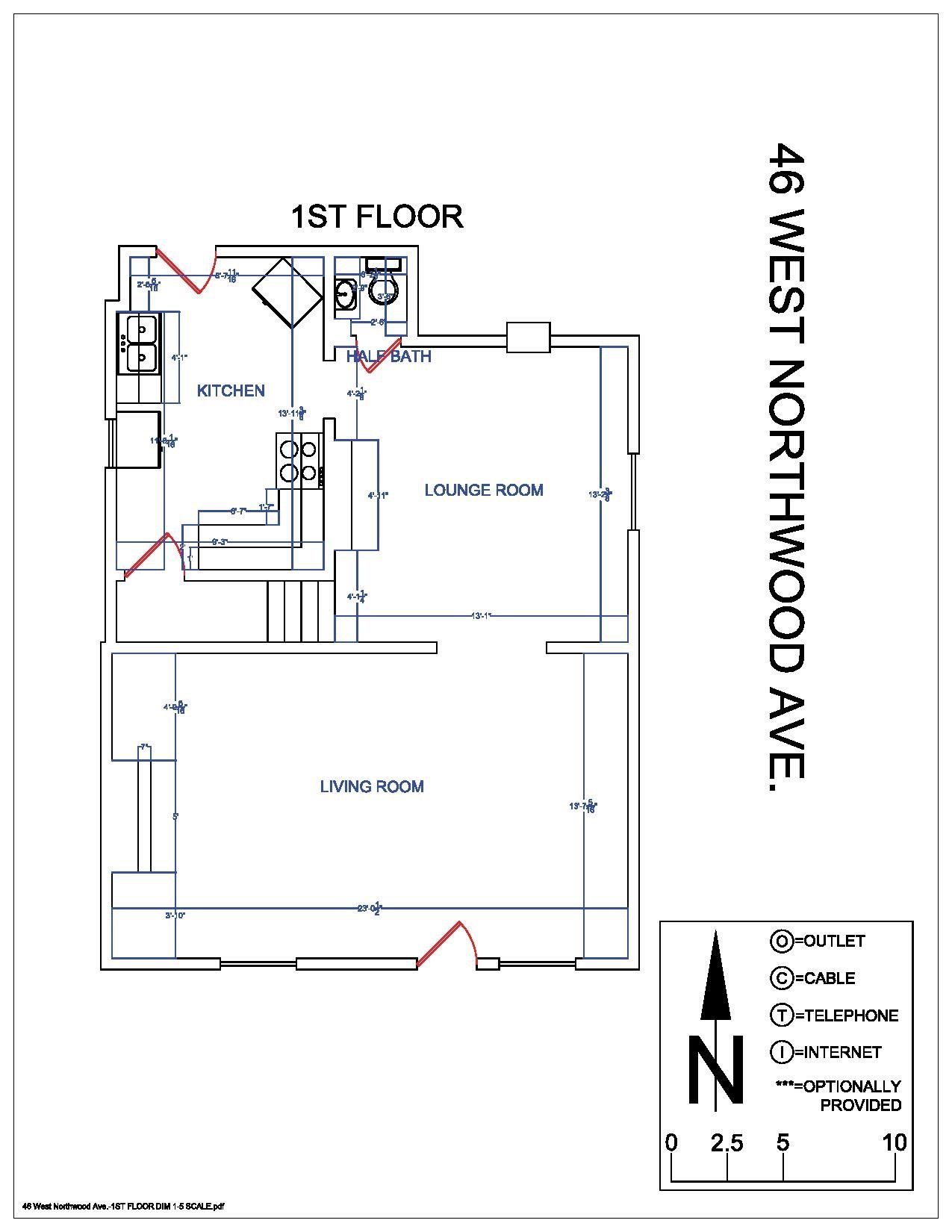 46 W. Northwood Ave floorplan