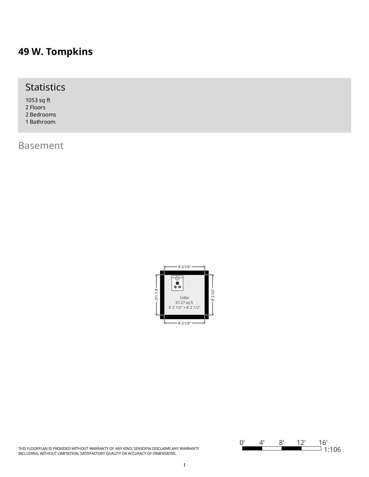 49 W. Tompkins Ave.  Description