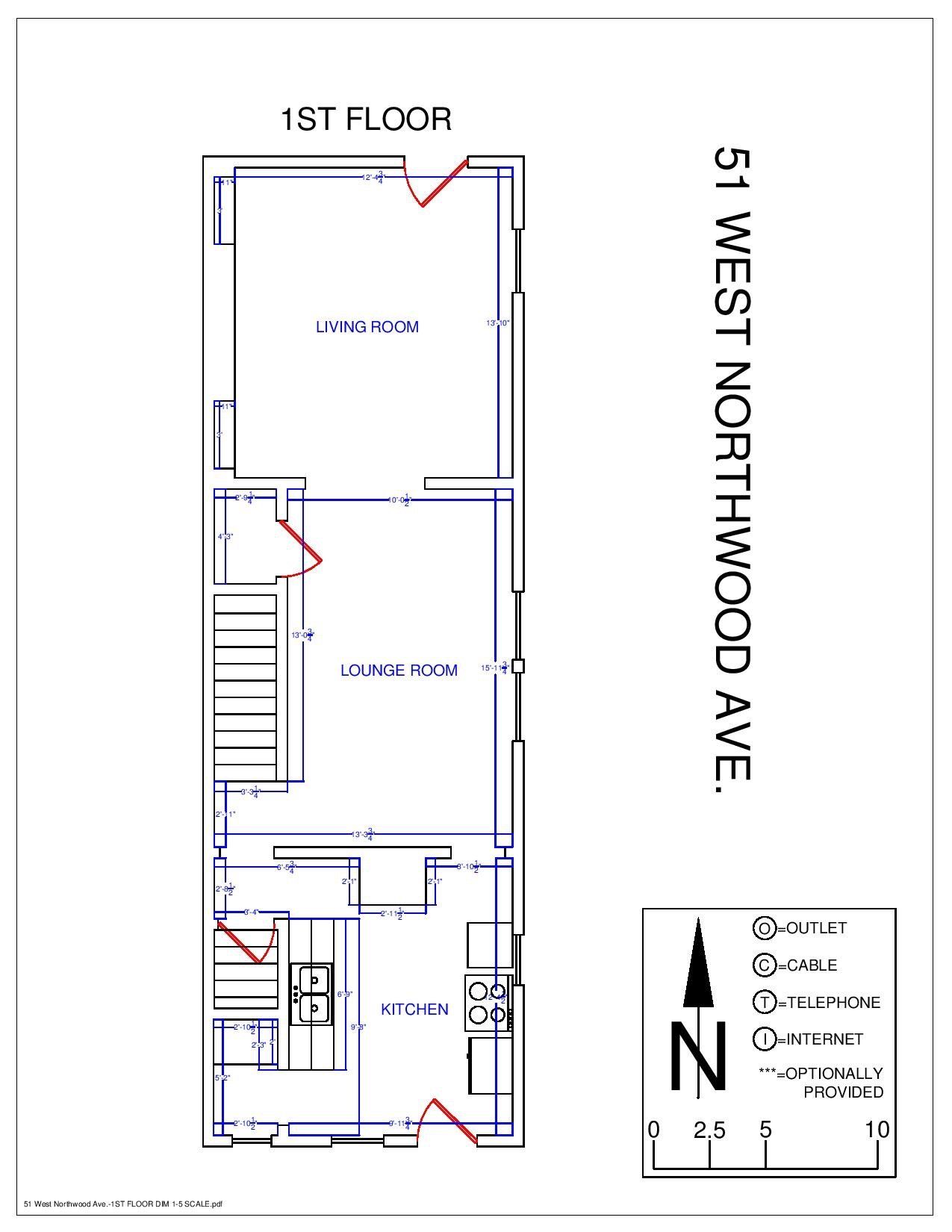 51 W. Northwood Ave floorplan