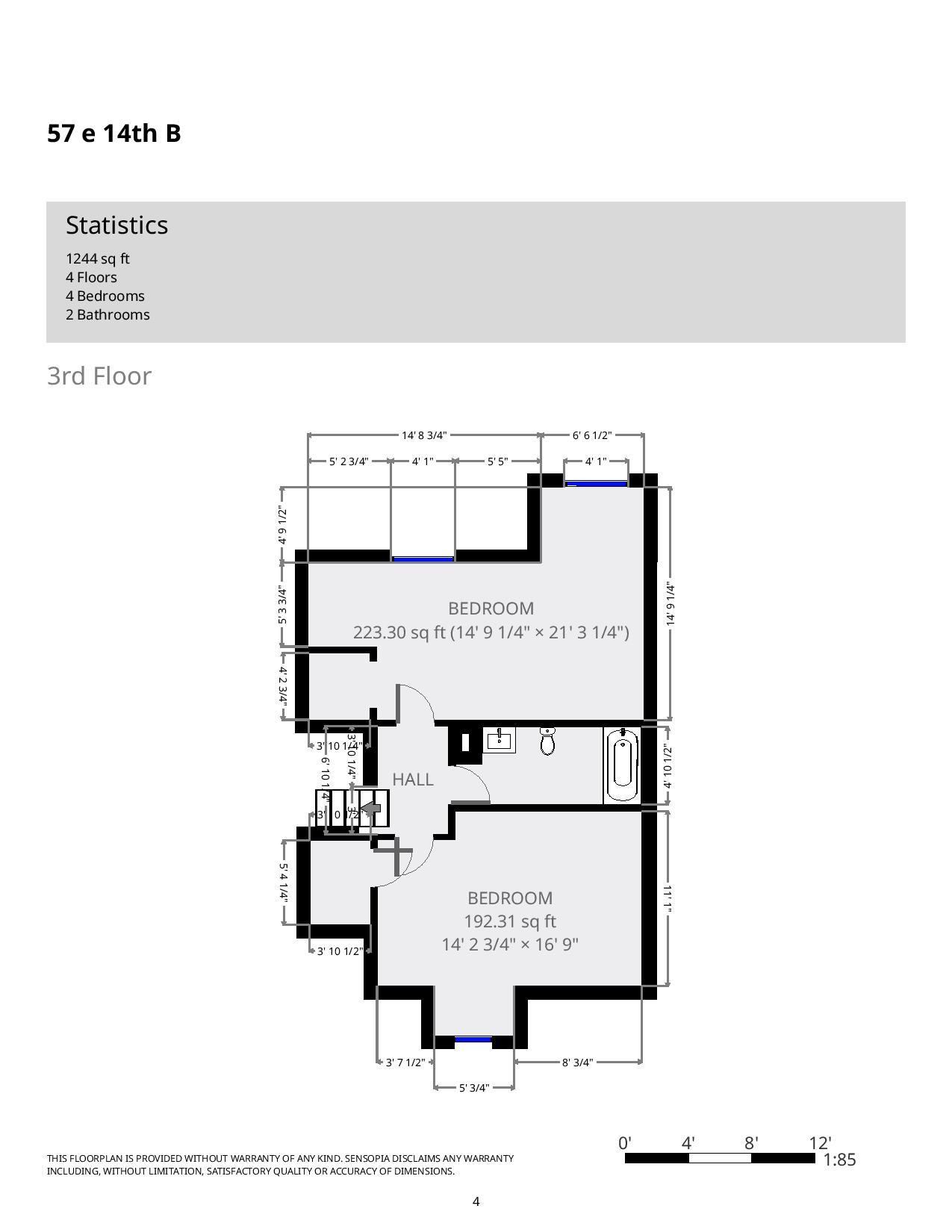 57 E. 14th Ave Apt. B floorplan 2