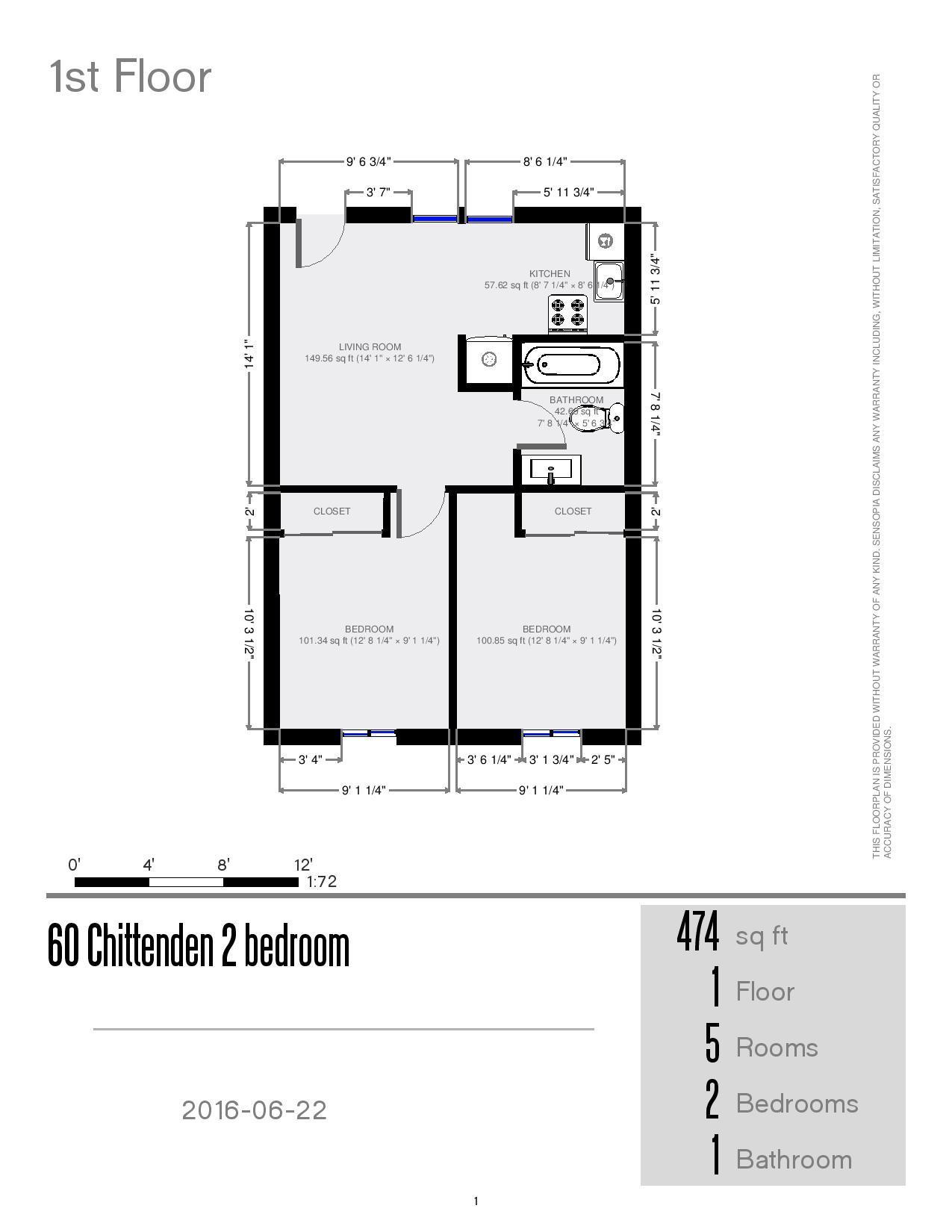 60 Chittenden - Floor Plan
