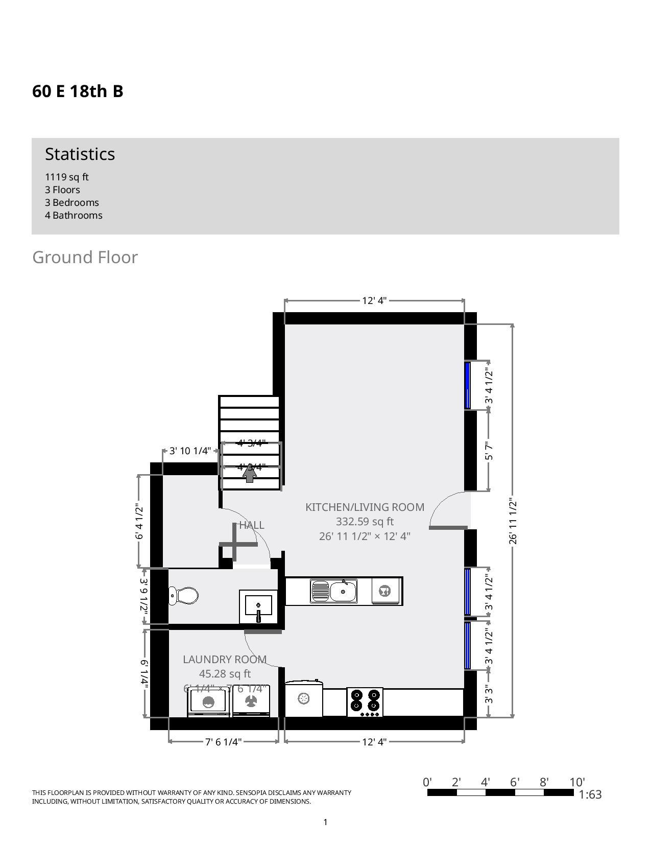 60 E. 18th Ave Apt. B floorplan