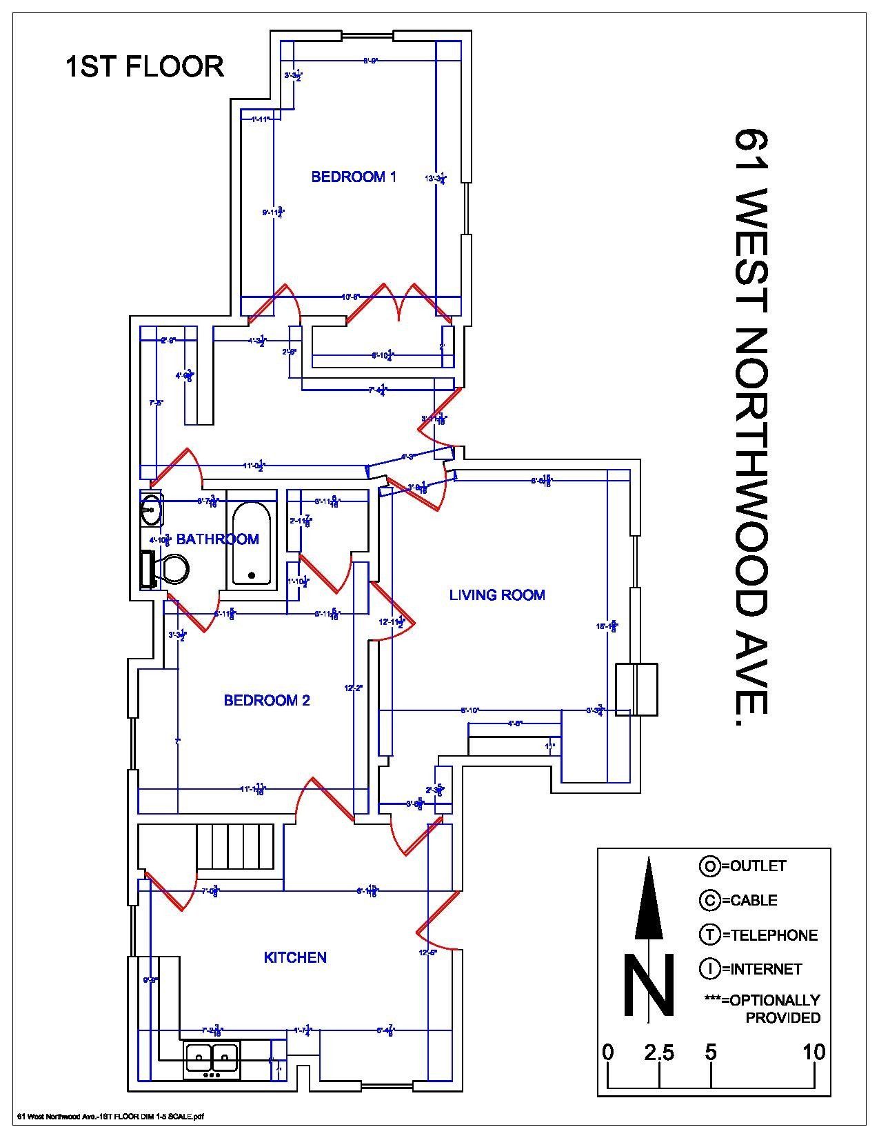 61 W. Northwood Ave. - Floor Plan 01
