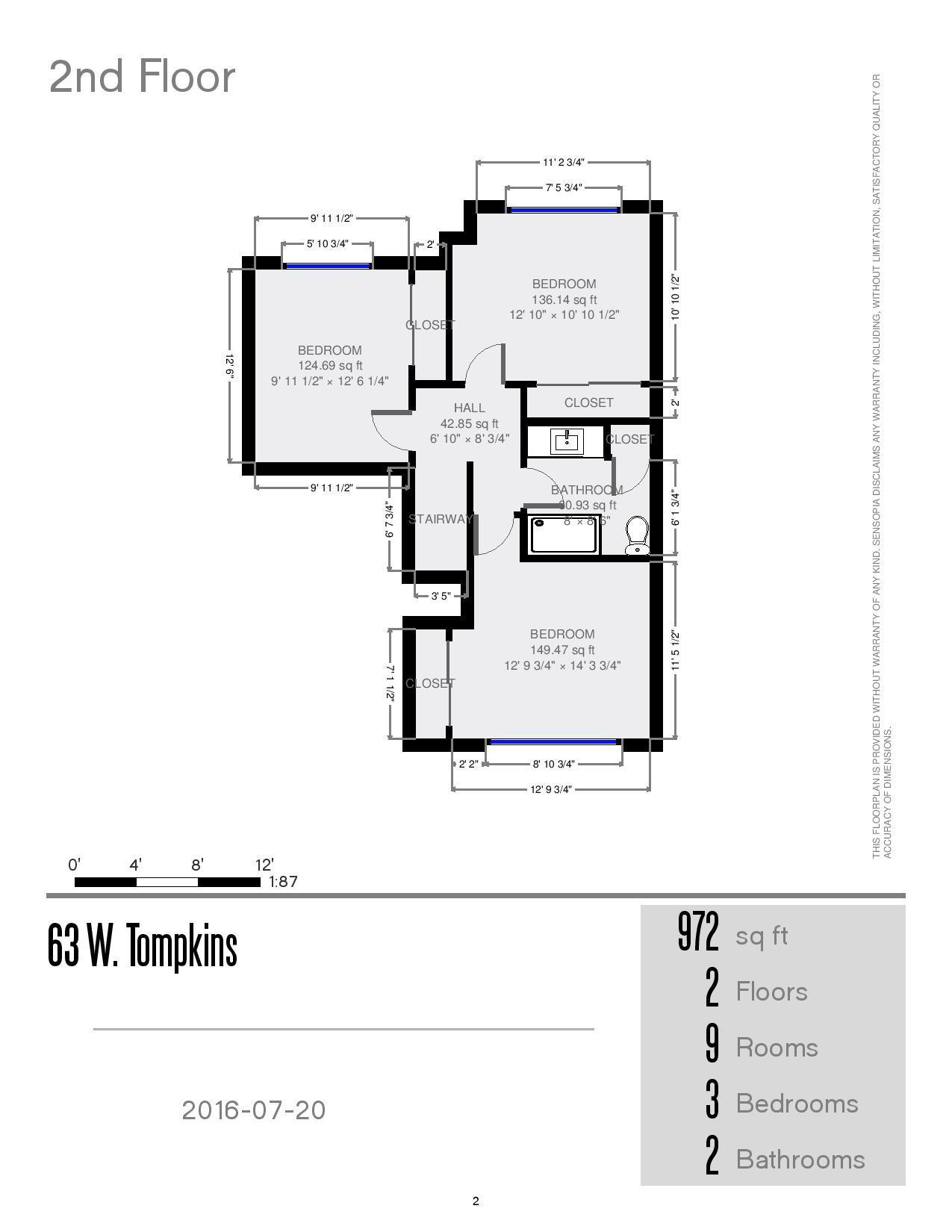 63 W. Tompkins floorplan