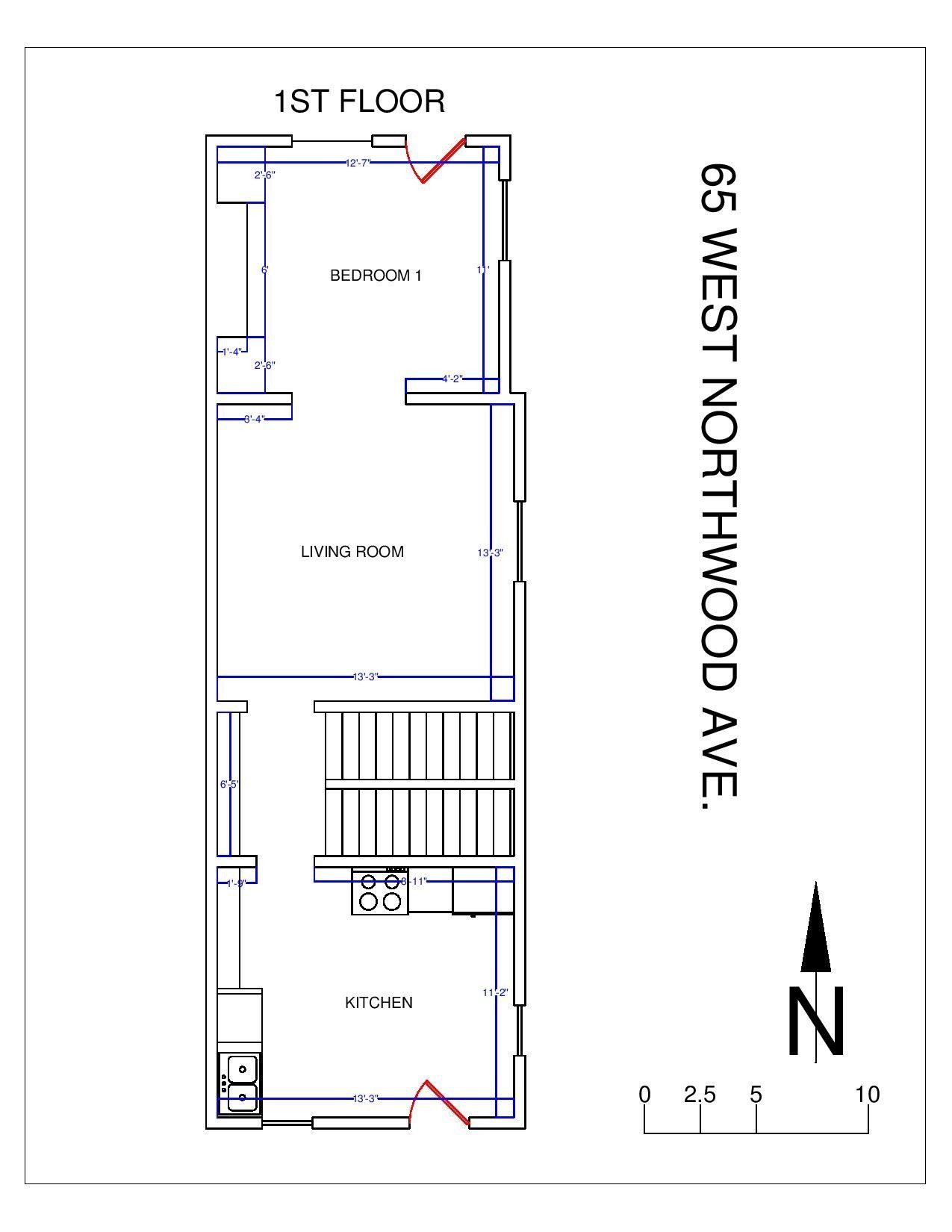 65 W. Northwood Ave floorplan