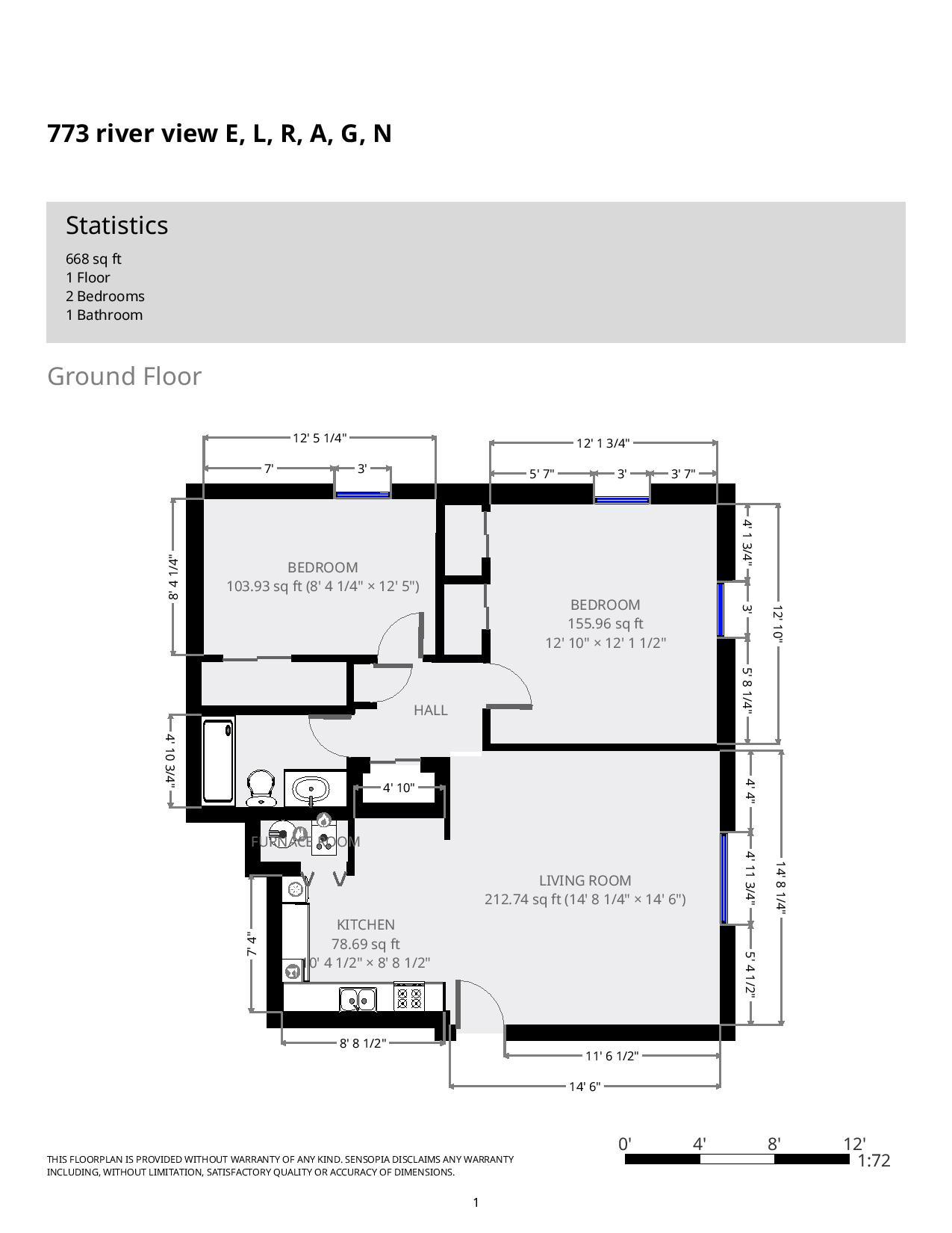 773 Riverview Dr.- Floor Plan