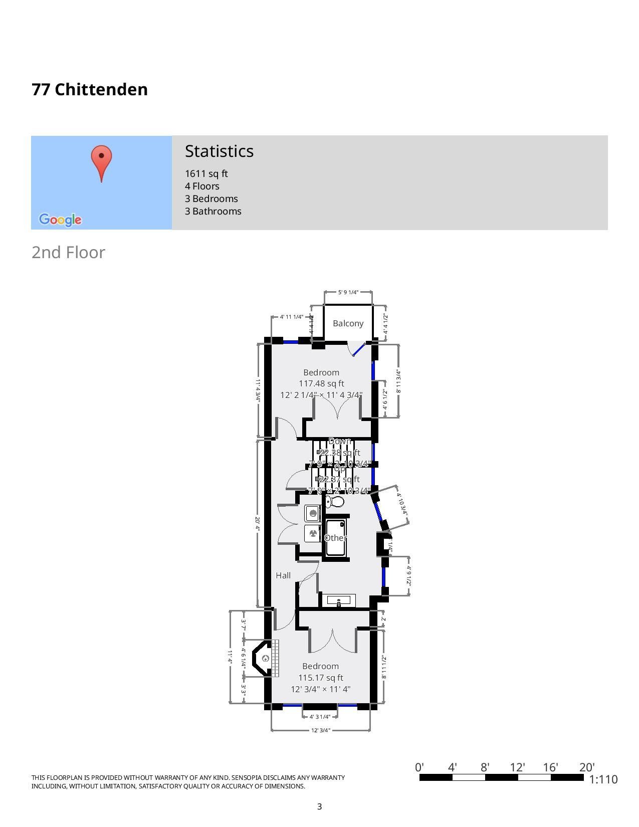 77-79 Chittenden Ave Floorplan