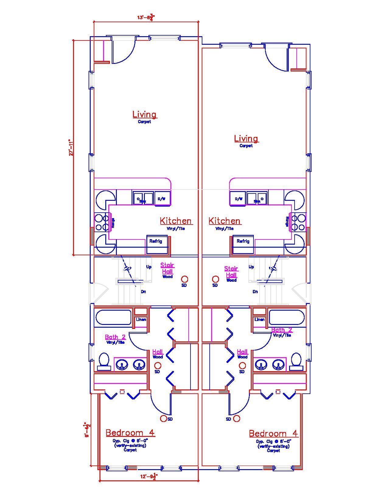 91-93 W. Northwood Ave floorplan 2