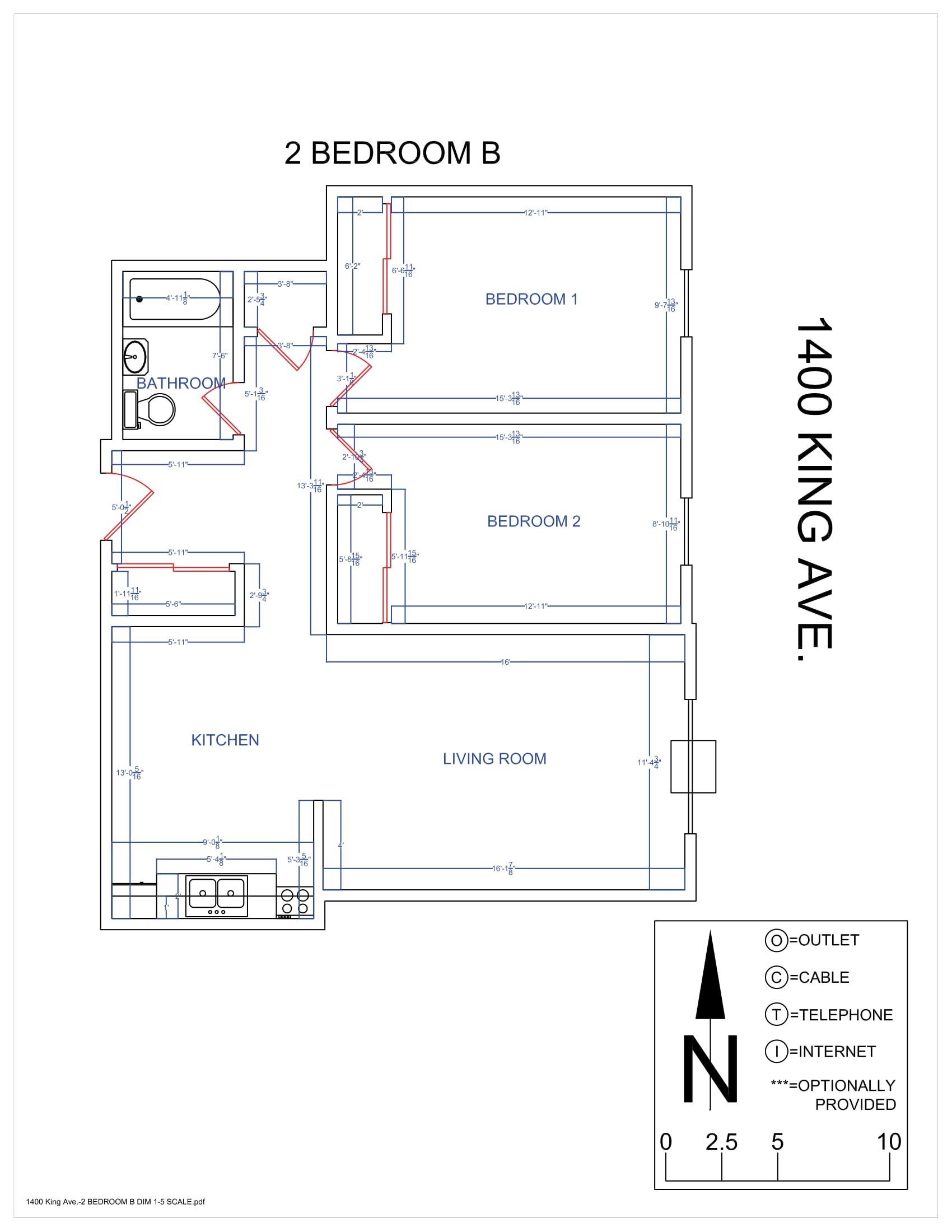 1400 King Ave. - Floor Plan