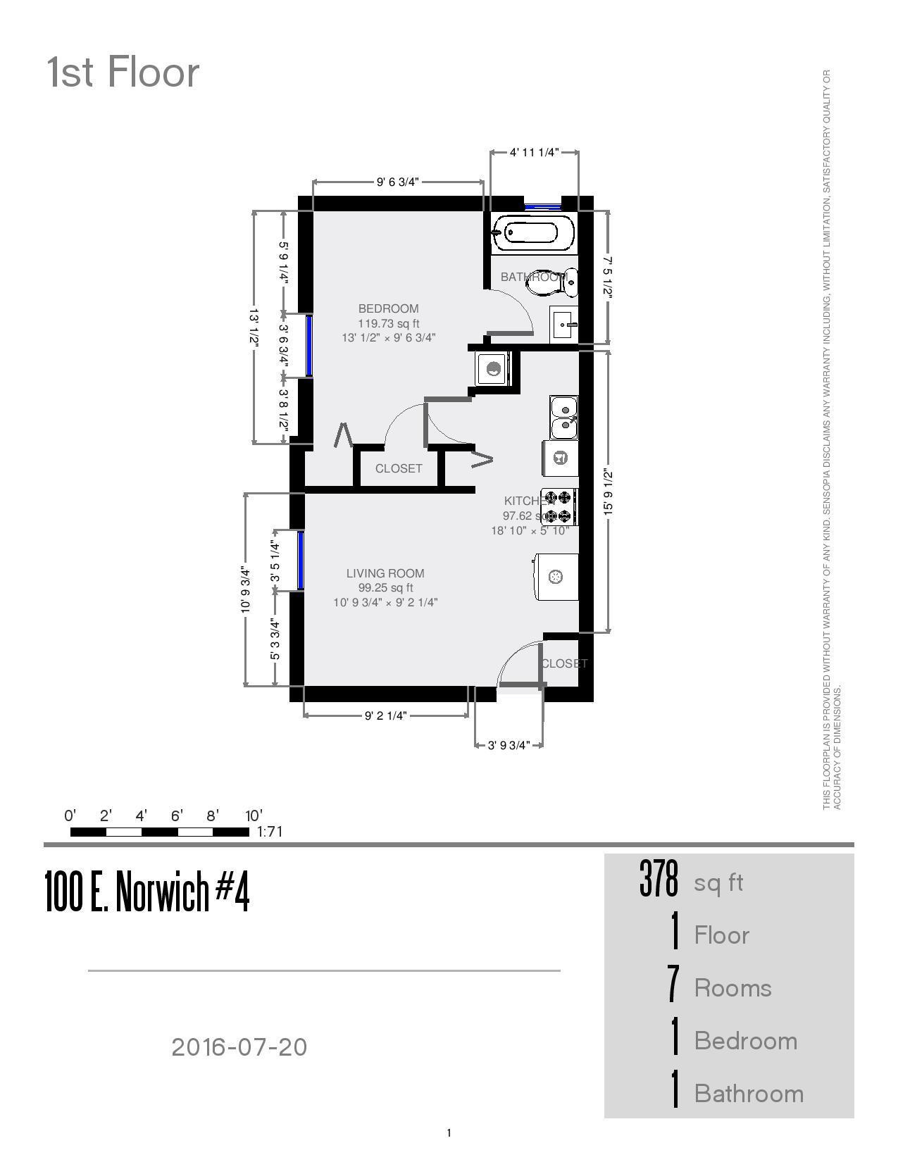 100 E. Norwich floorplan