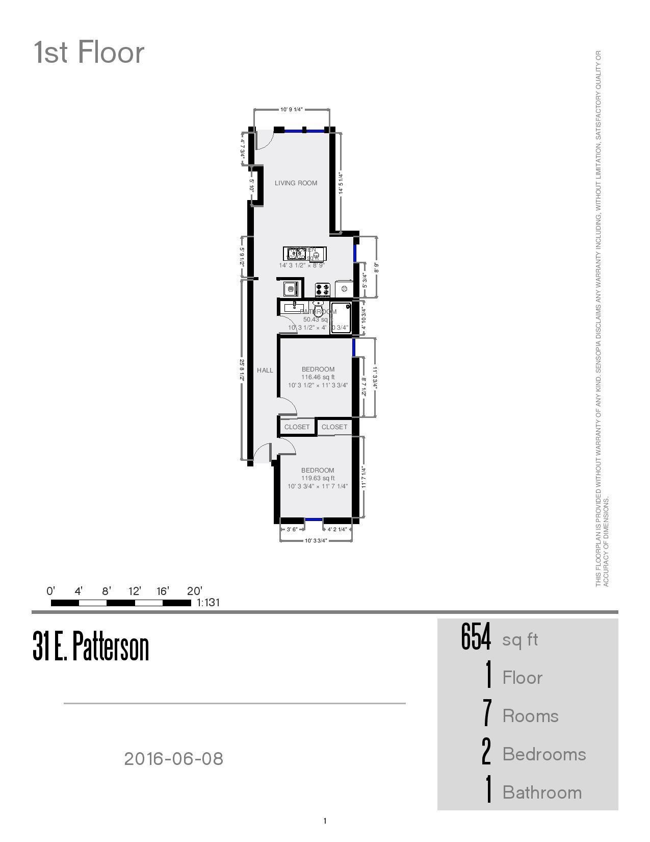 29-31-e-patterson-ave- Floor plan lower units