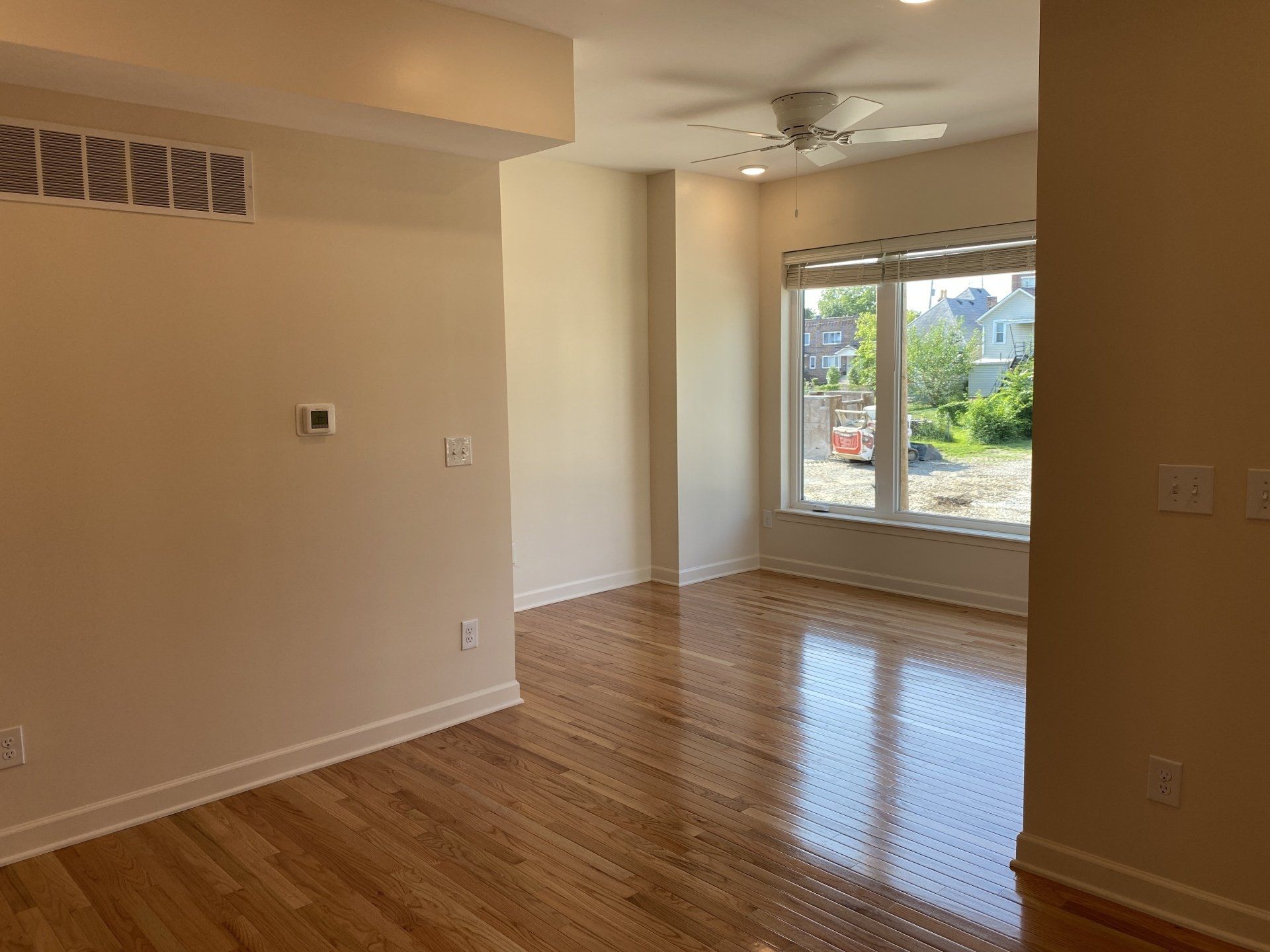 living room with hardwood floors
