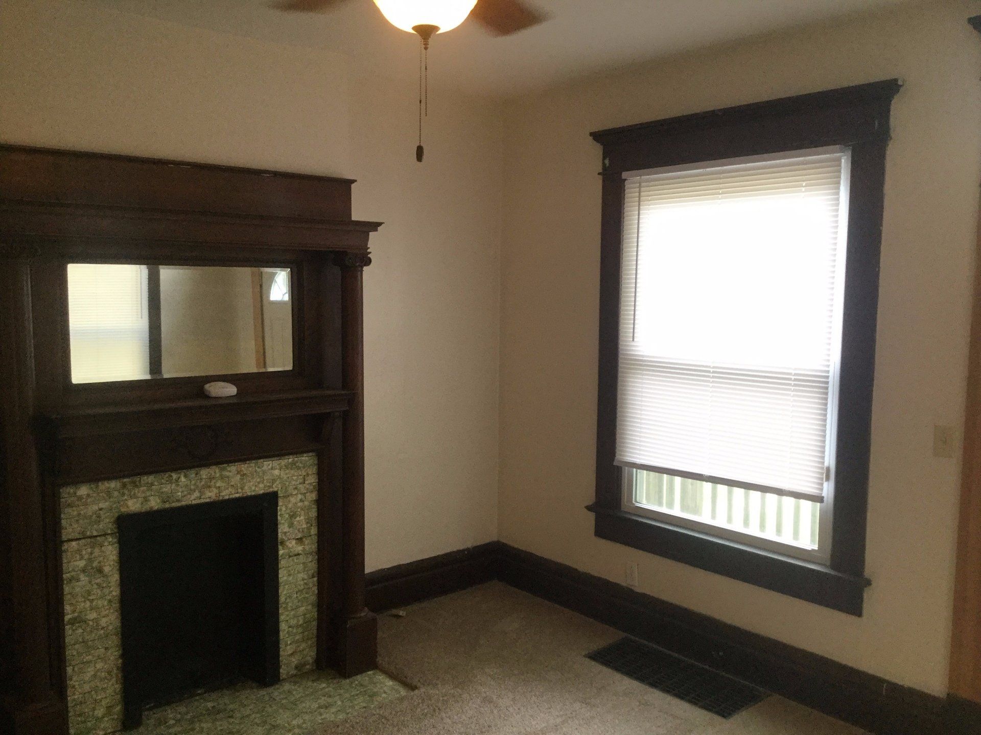living room with fireplace
