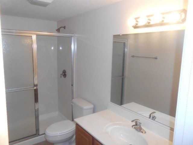 Bathroom with sink and toilet