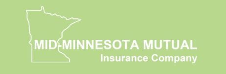 Logo of Mid-Minnesota Mutual Insurance Company with the state of Minnesota outline.