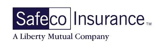 Safeco Insurance logo, blue and white with 