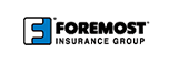 Logo for Foremost Insurance Group: Blue and white 