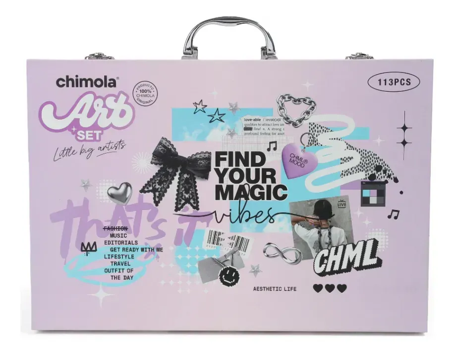 Art Set Xl Chimola Color Crush Blockcore Set De Arte 113 Pcs