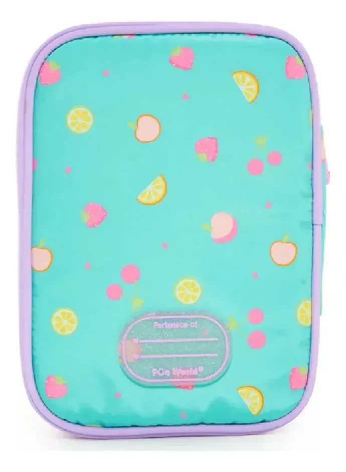 Cartuchera Fw Rectangular Fresh Canopla Organizador Escolar Lila Fresh