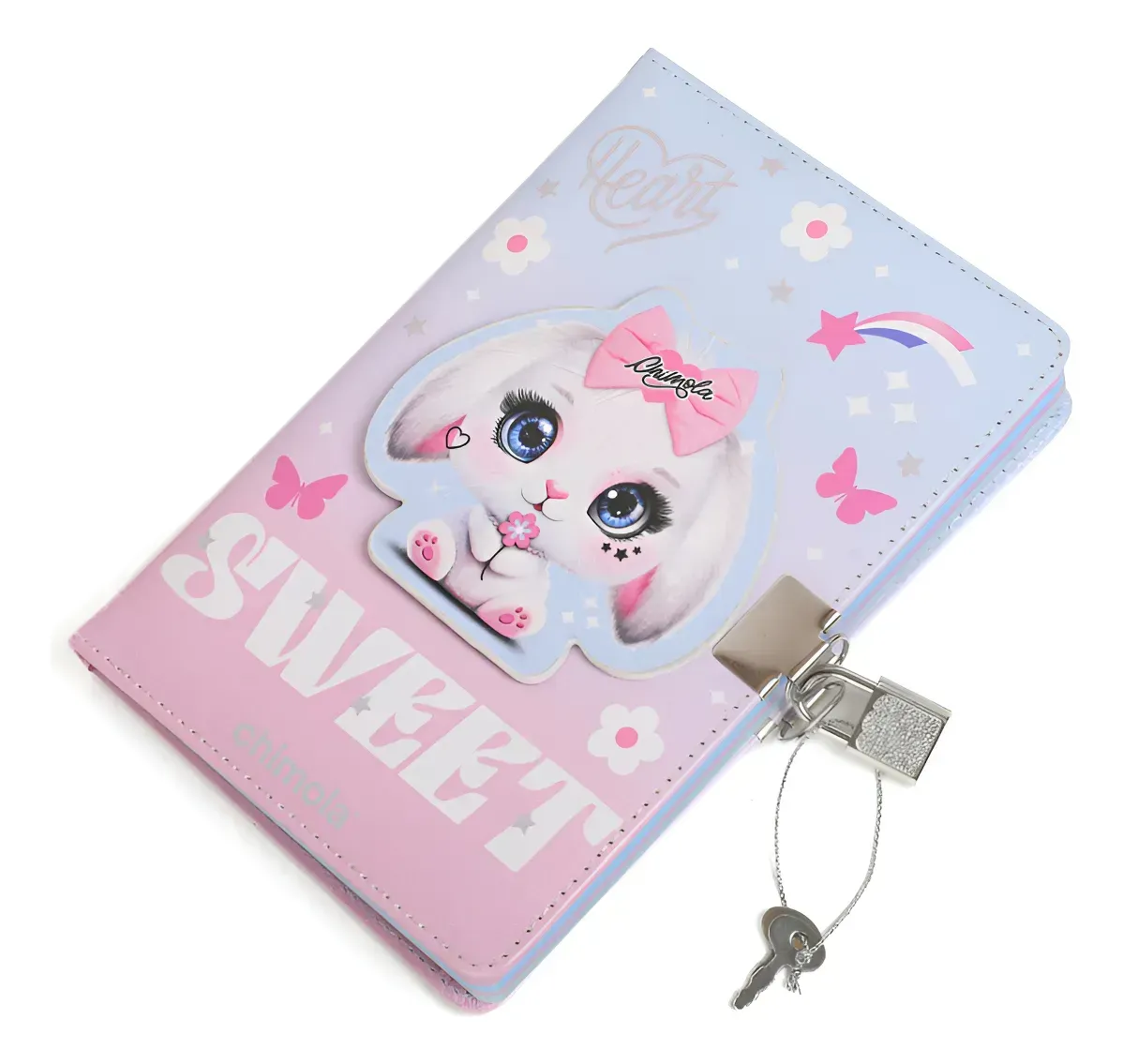 Libreta Chimola Pu Play Bunny Con Candado