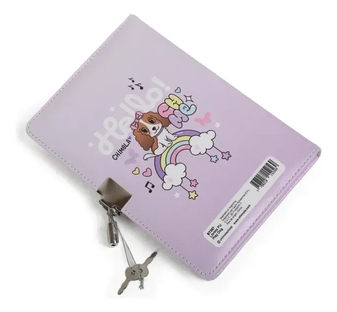 Libreta Chimola Pu Play Dog Con Candado