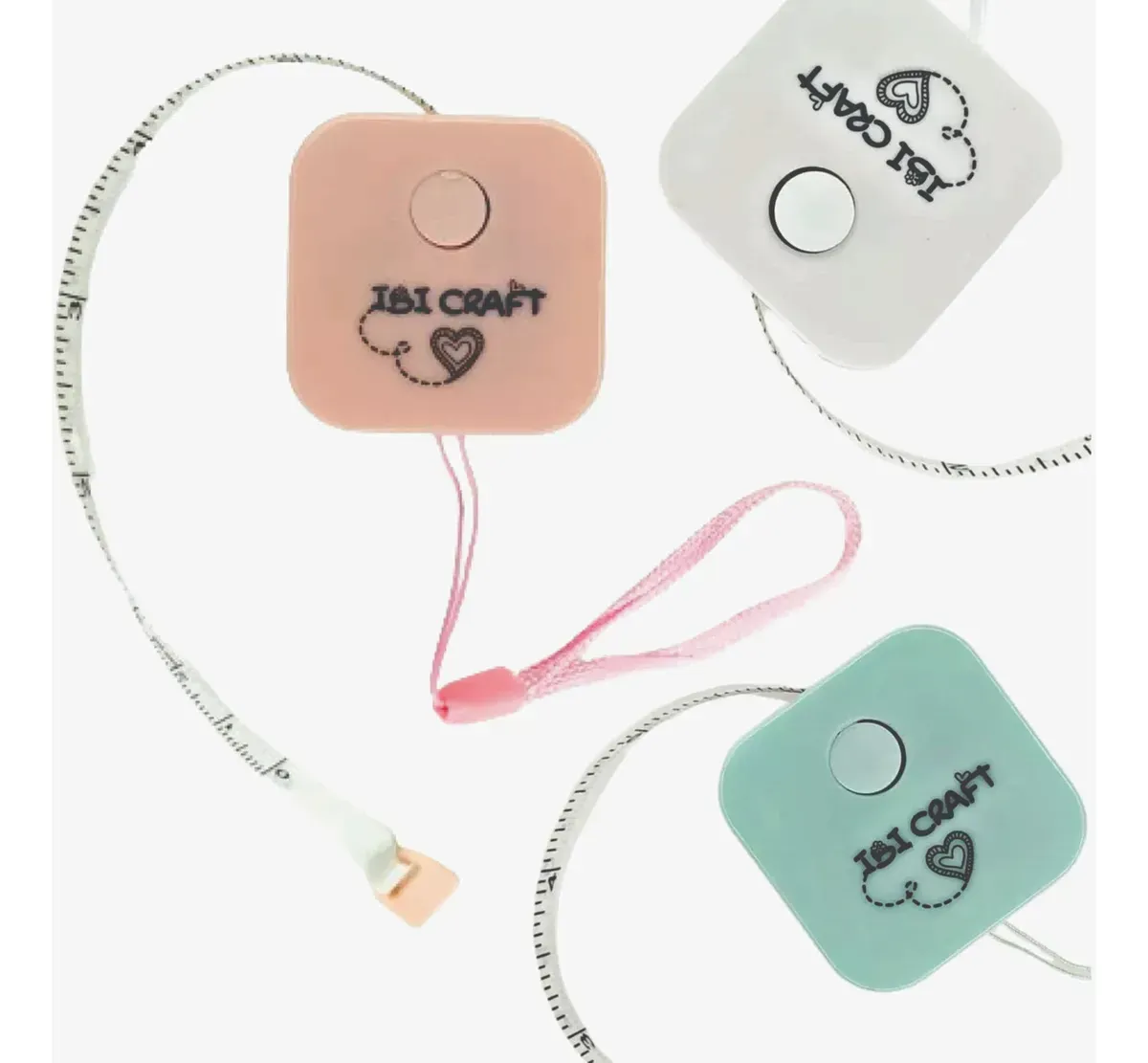 Mini Cinta Métrica 1,5 Metros Ibi Craft Tendance Rosa