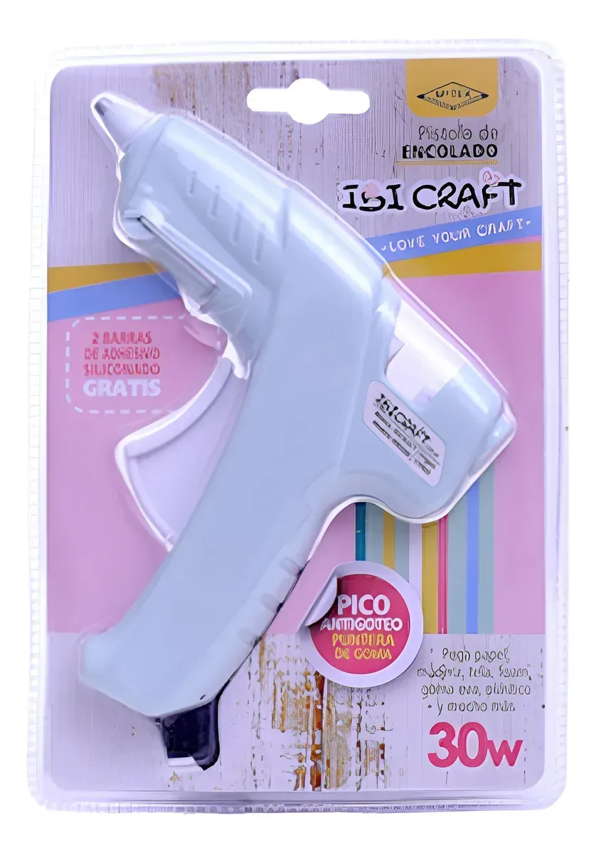 Pistola Encoladora Motex Ibi Craft 30w Pastel Barra Silicona
