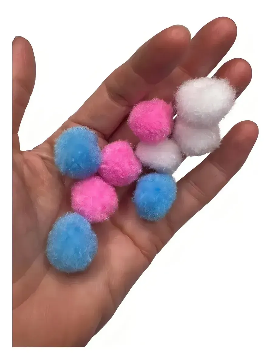 Pompones De Felpa 2cm X 50 Unidades Manualidades Ibi Craft