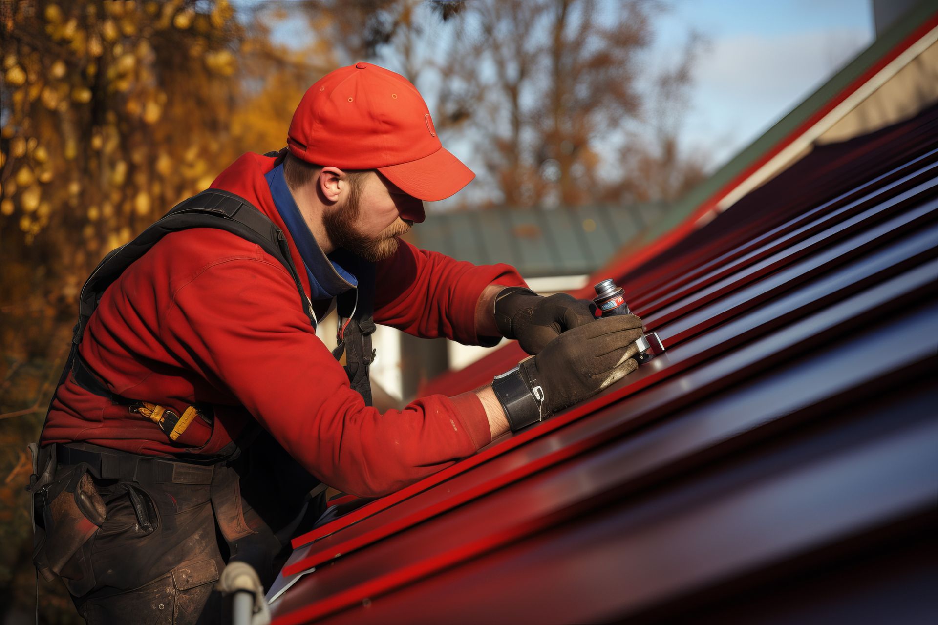 A large empty room with a bar in the middle of it.